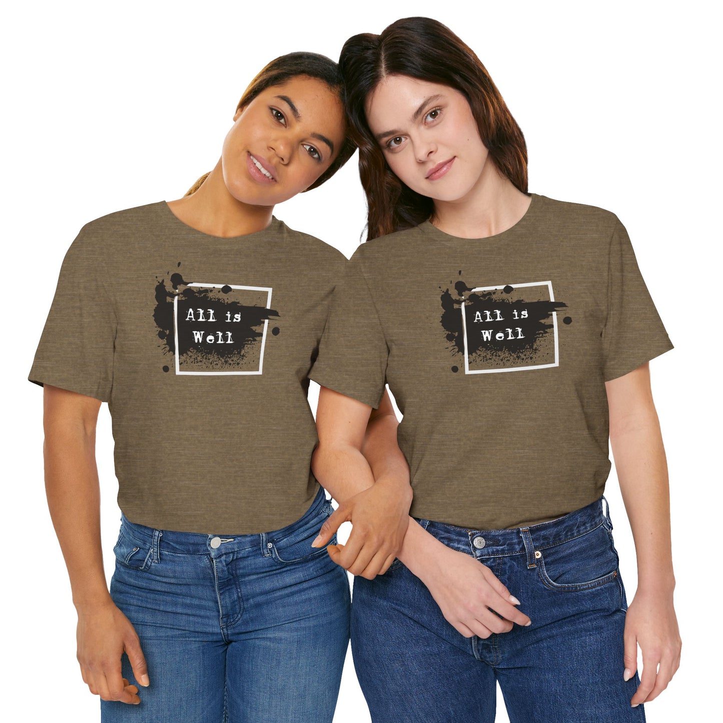 Afferming Quote "All is Well" Graphic Tee