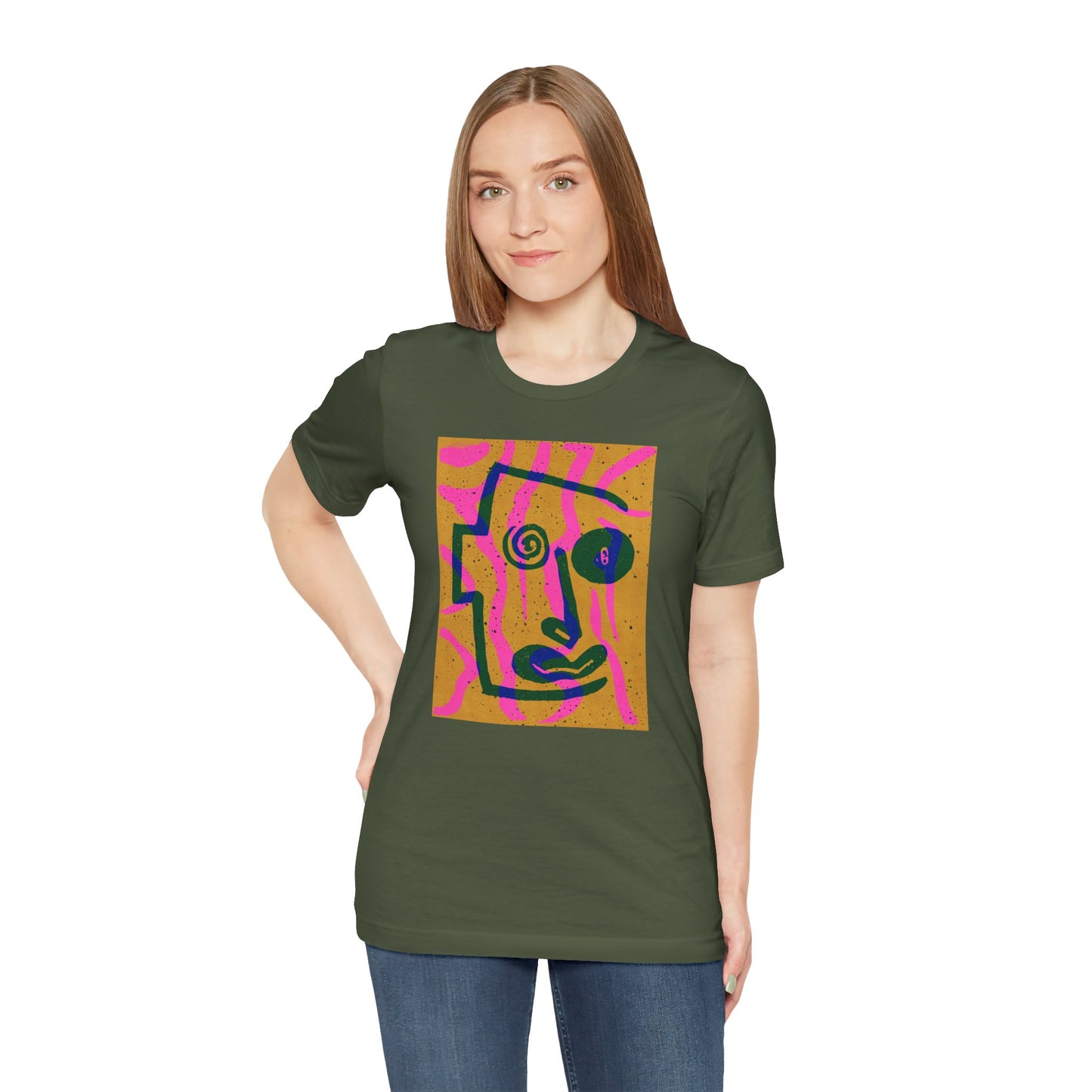 Abstract Art Graphic Tee - Vibrant Unisex Jersey Short Sleeve T-Shirt