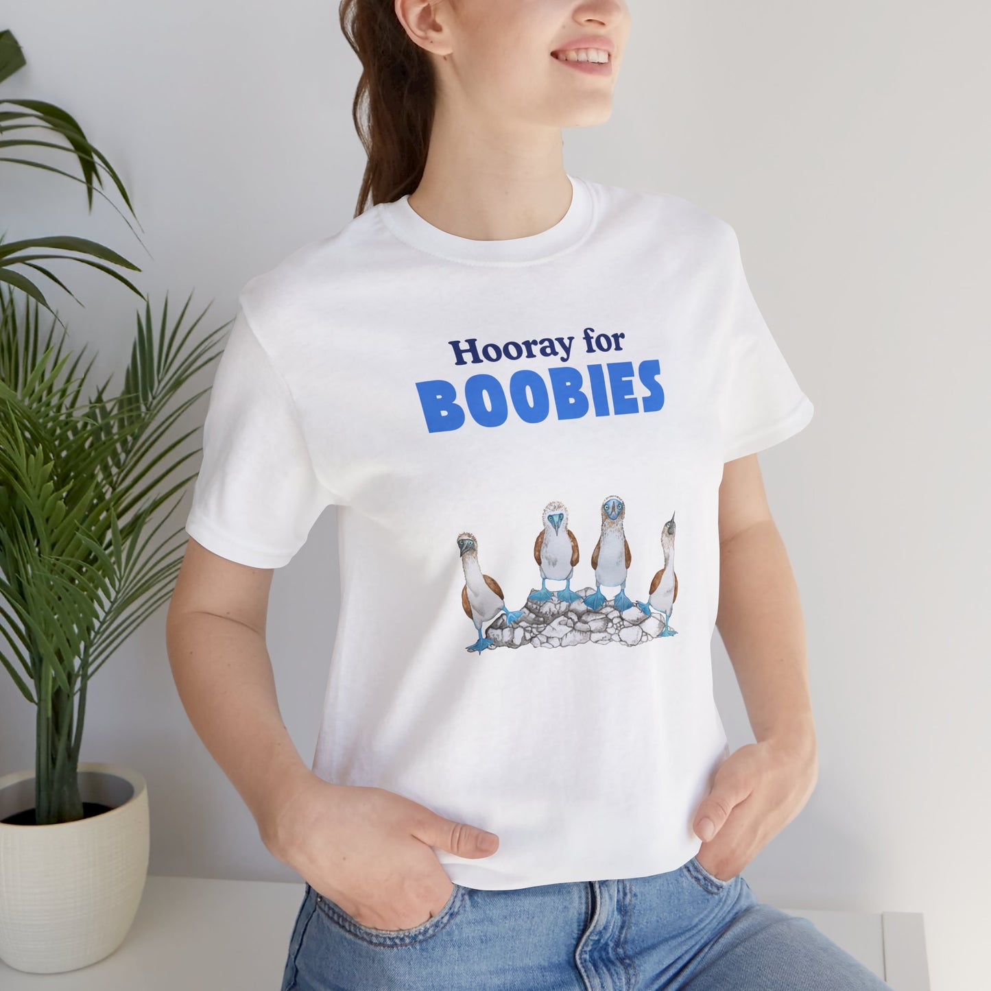 Hooray for Boobies Unisex Jersey Tee - Fun Casual Wear for a Playful Spirit