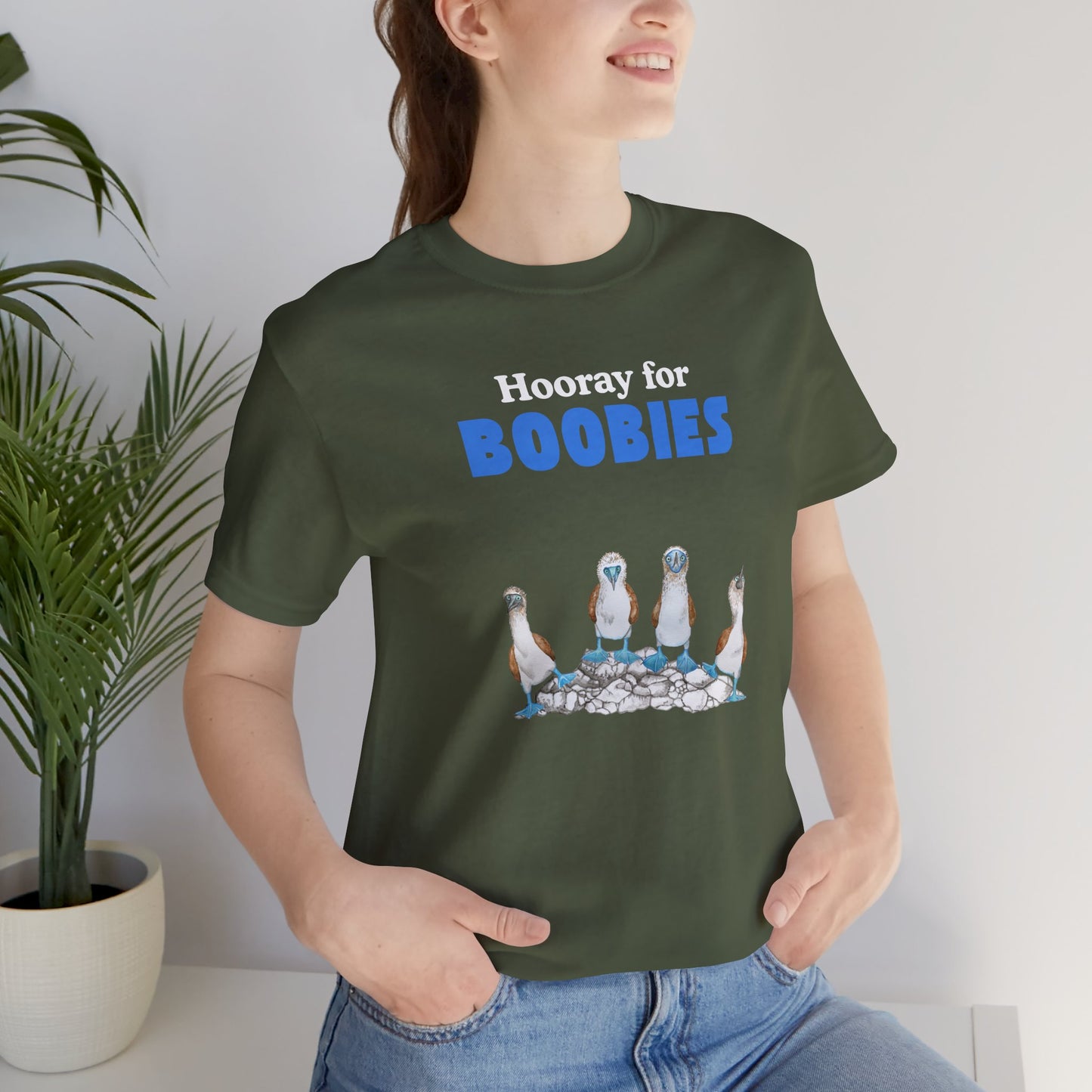 Hooray for Boobies Unisex Jersey Tee - Fun Casual Wear for a Playful Spirit