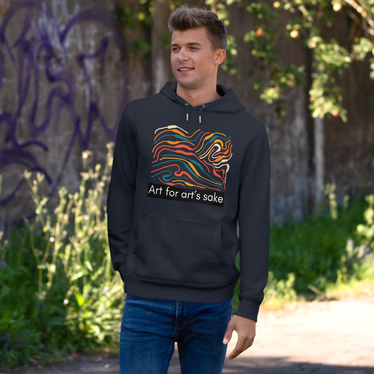 King Hooded Sweatshirt - Artistic Vibes for Creatives