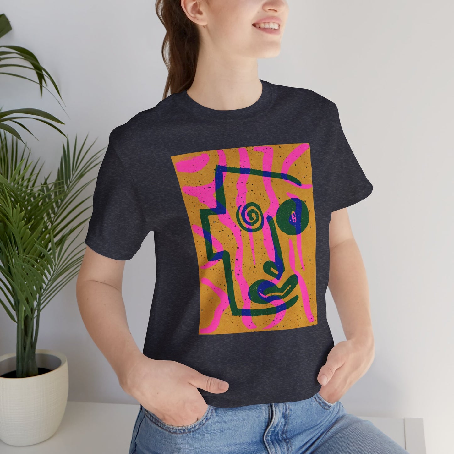 Abstract Art Graphic Tee - Vibrant Unisex Jersey Short Sleeve T-Shirt