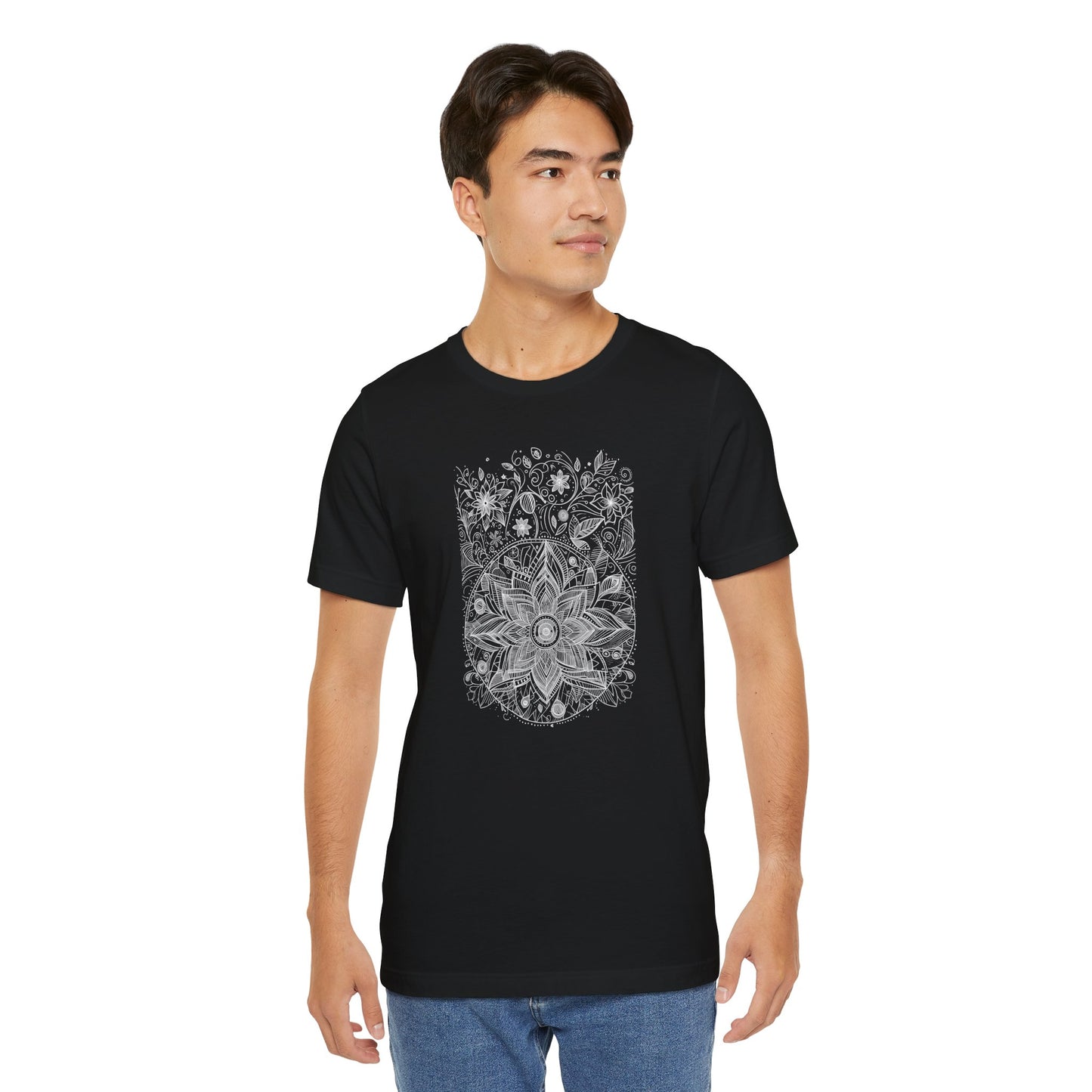 Unisex Mandala Tee, Tee shirt, T shirt, Unisex, Graphic Tee, Boho Chic