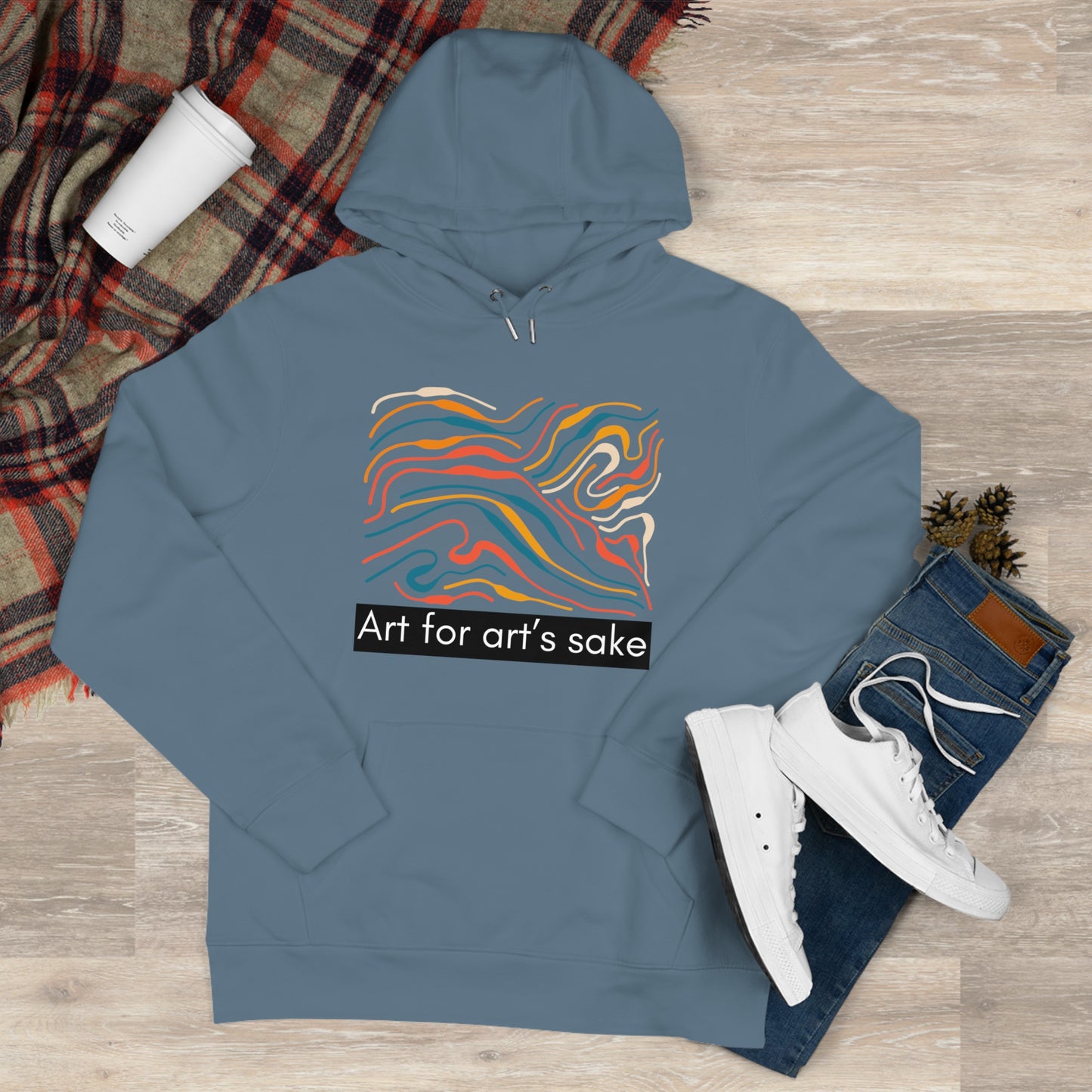 King Hooded Sweatshirt - Artistic Vibes for Creatives