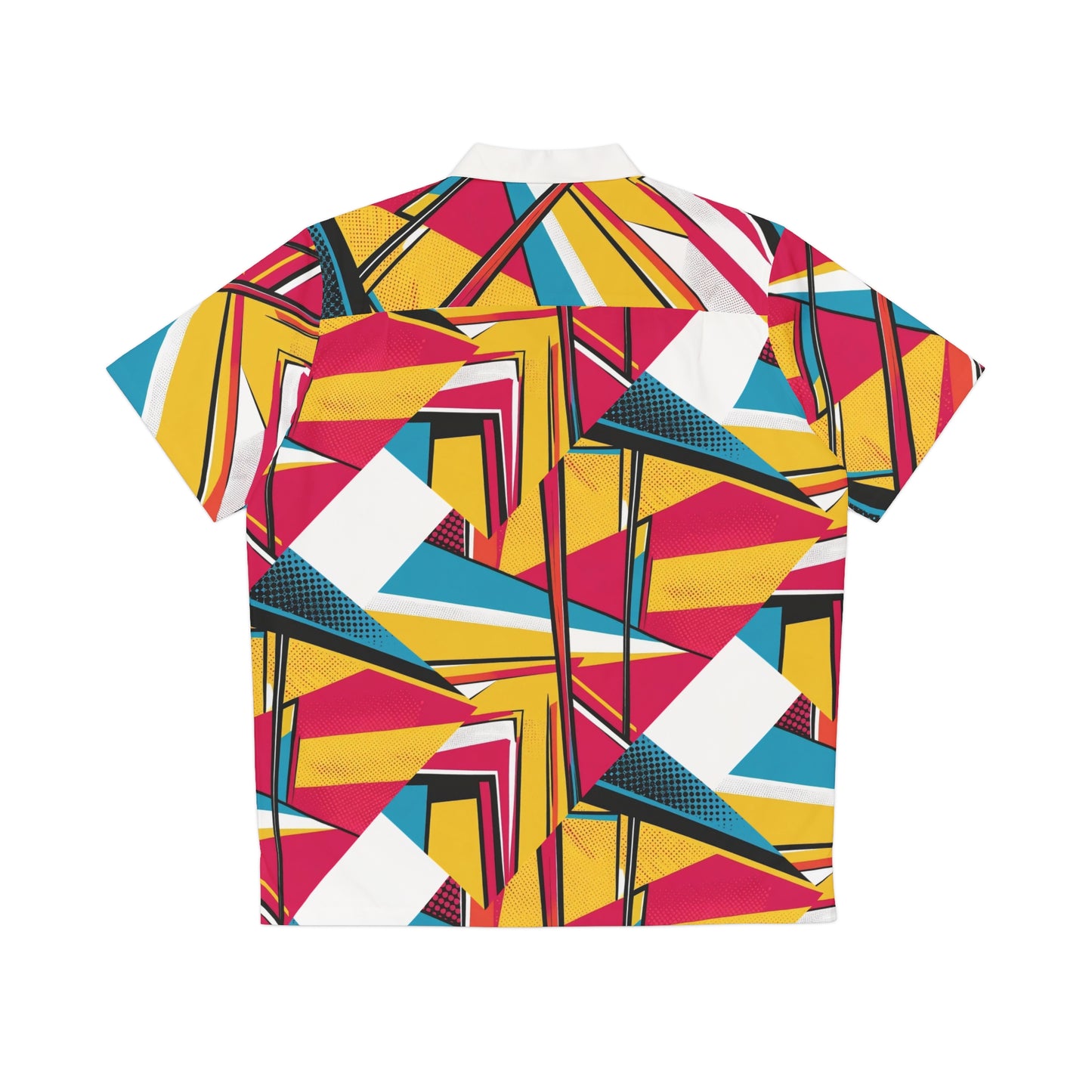 Vibrant Men's Hawaiian Shirt - Bold Tropical Design for Summer, Beach Wear, Vacation, Luau, Party