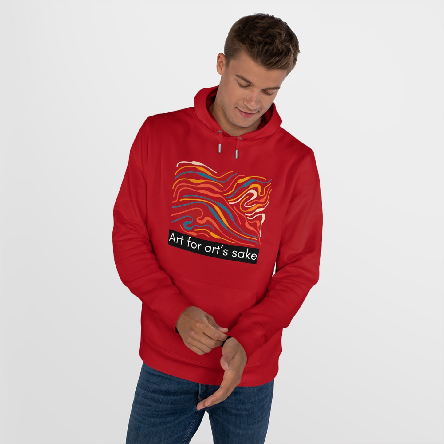 King Hooded Sweatshirt - Artistic Vibes for Creatives