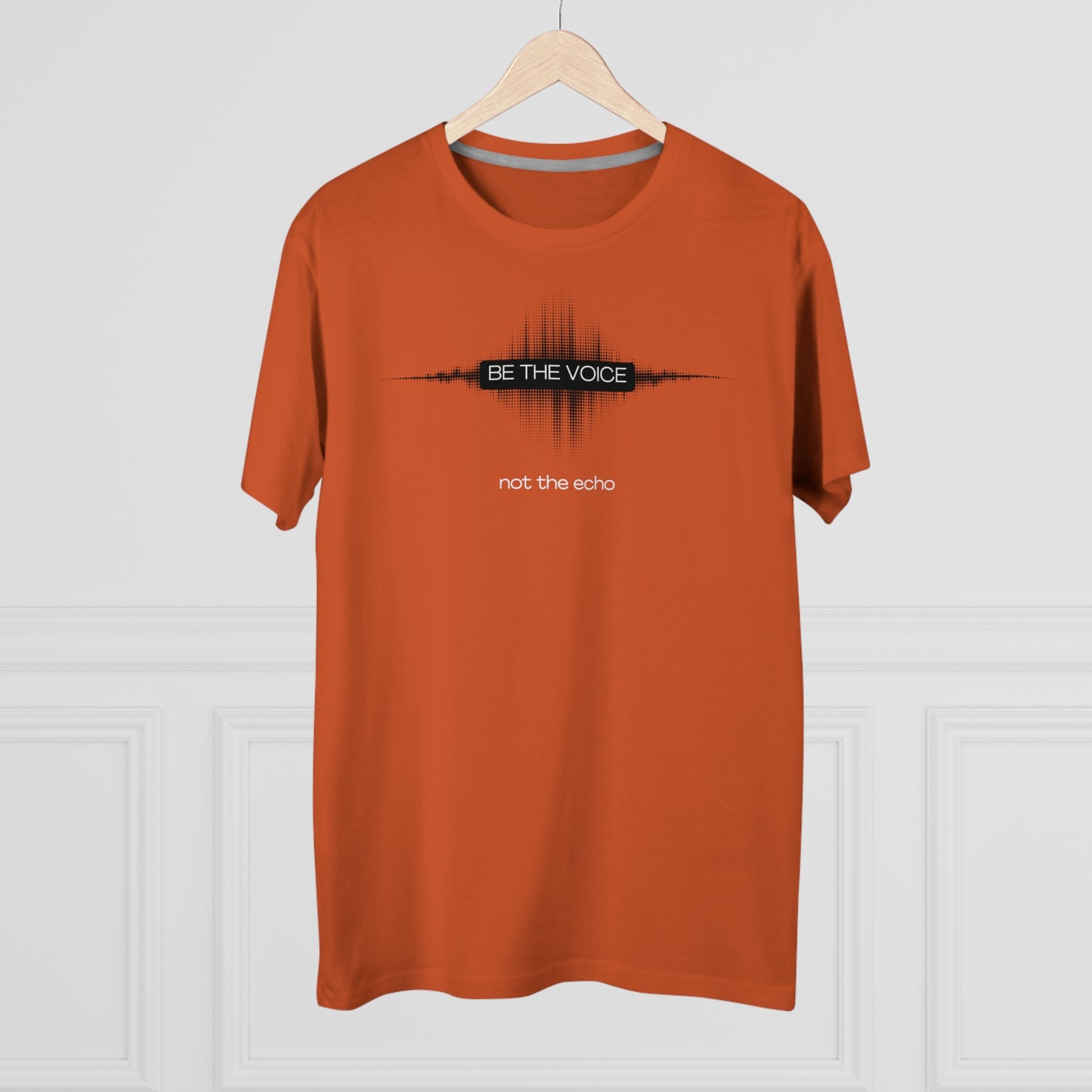 Be the Voice Men's Tee, Motivation T-Shirt, Inspirational Gift, Music Lover Apparel, Graphic Tee for Everyday Wear, Unique Statement Shirt