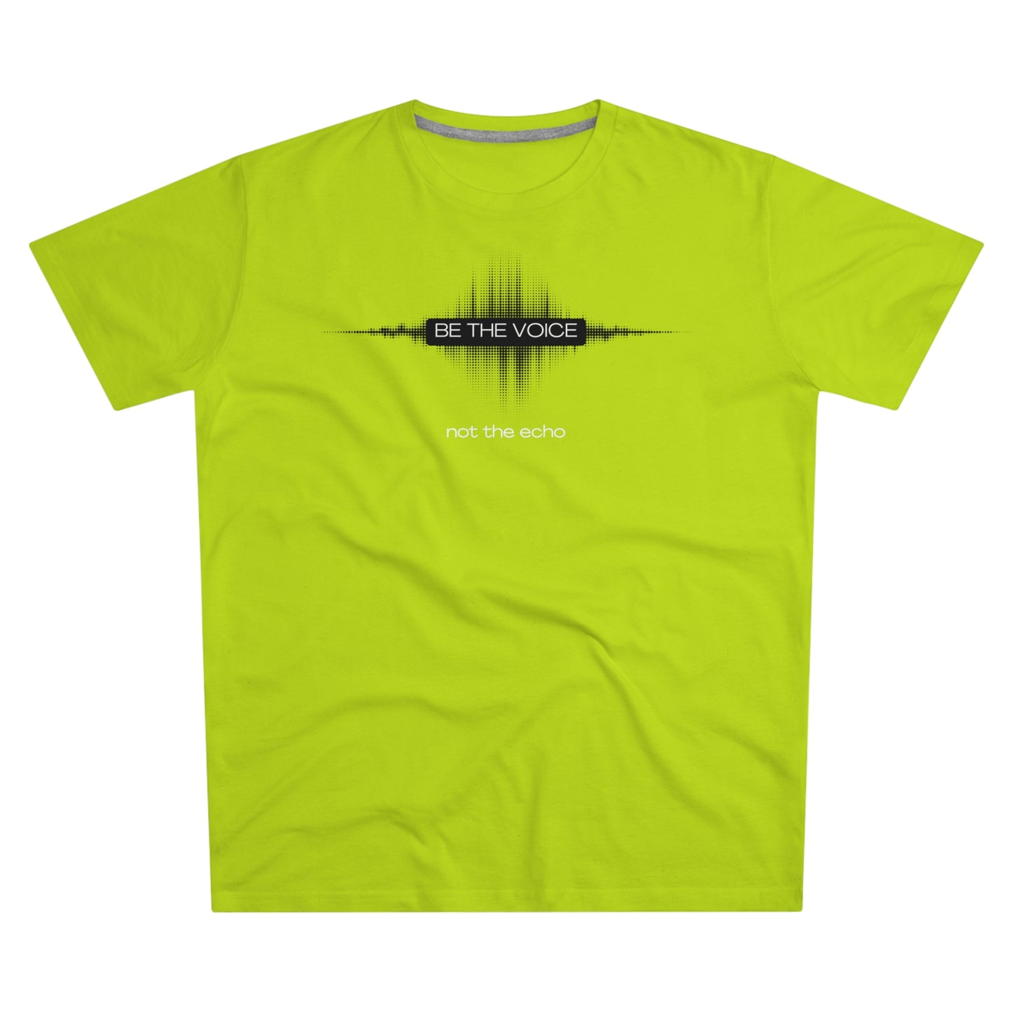 Be the Voice Men's Tee, Motivation T-Shirt, Inspirational Gift, Music Lover Apparel, Graphic Tee for Everyday Wear, Unique Statement Shirt