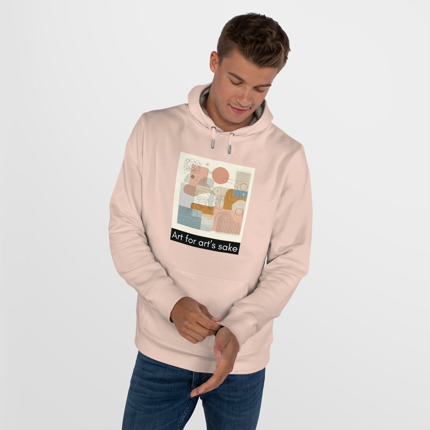 Art for Art's Sake King Hooded Sweatshirt - Cozy Artistic Fashion for Creatives