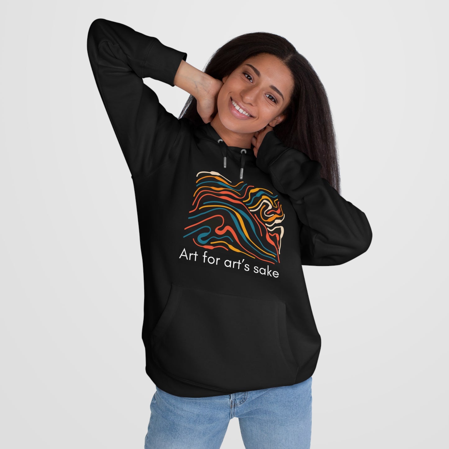 King Hooded Sweatshirt - Artistic Vibes for Creatives