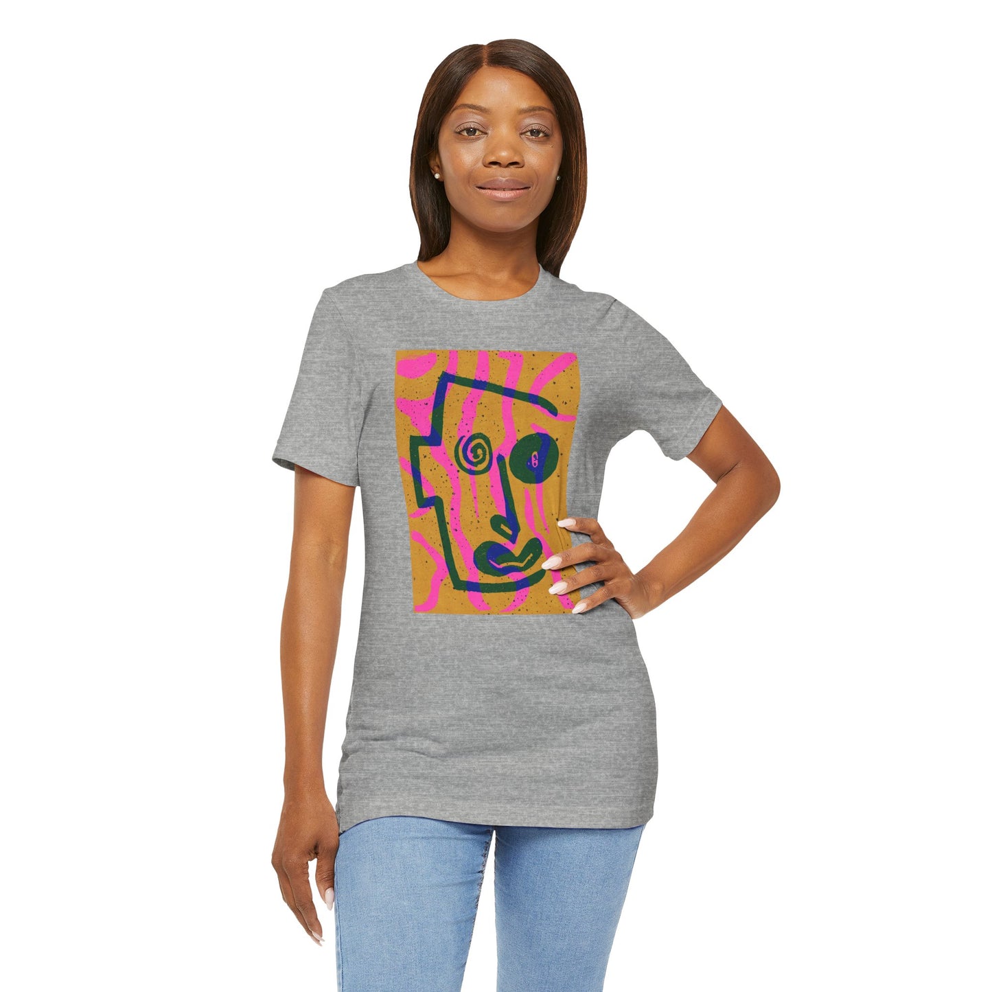 Abstract Art Graphic Tee - Vibrant Unisex Jersey Short Sleeve T-Shirt