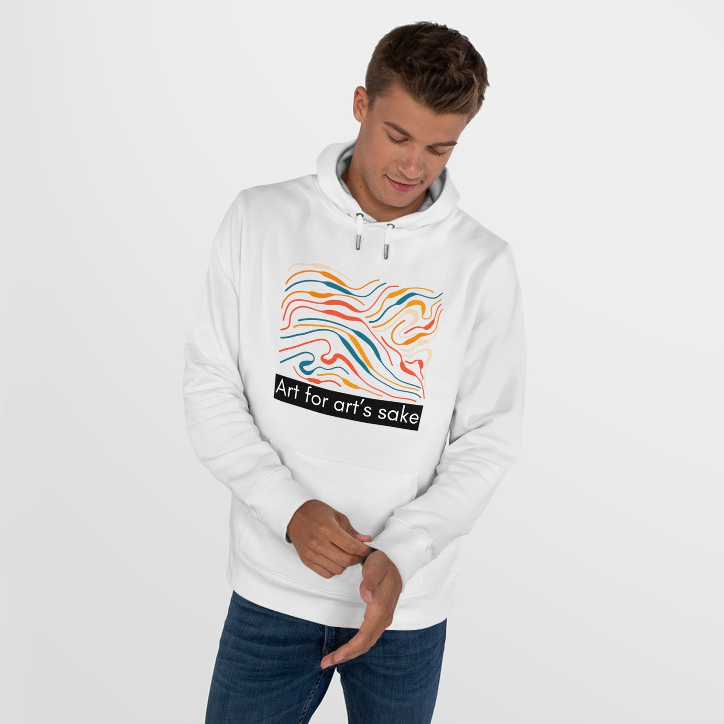 King Hooded Sweatshirt - Artistic Vibes for Creatives