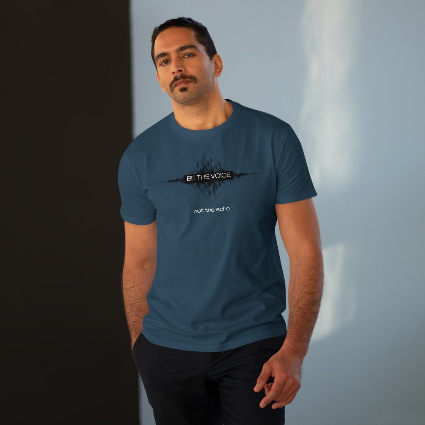 Be the Voice Men's Tee, Motivation T-Shirt, Inspirational Gift, Music Lover Apparel, Graphic Tee for Everyday Wear, Unique Statement Shirt