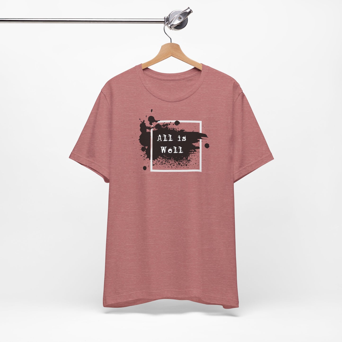 Afferming Quote "All is Well" Graphic Tee