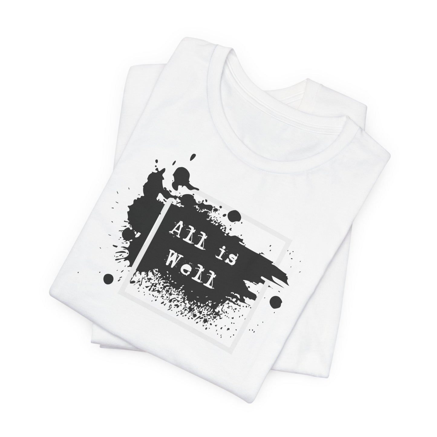 Afferming Quote "All is Well" Graphic Tee
