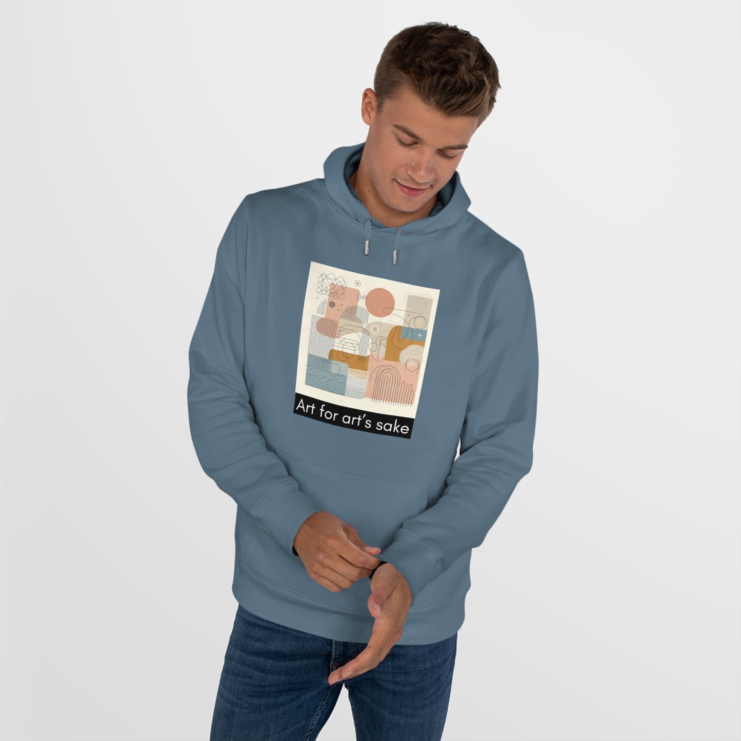 Art for Art's Sake King Hooded Sweatshirt - Cozy Artistic Fashion for Creatives