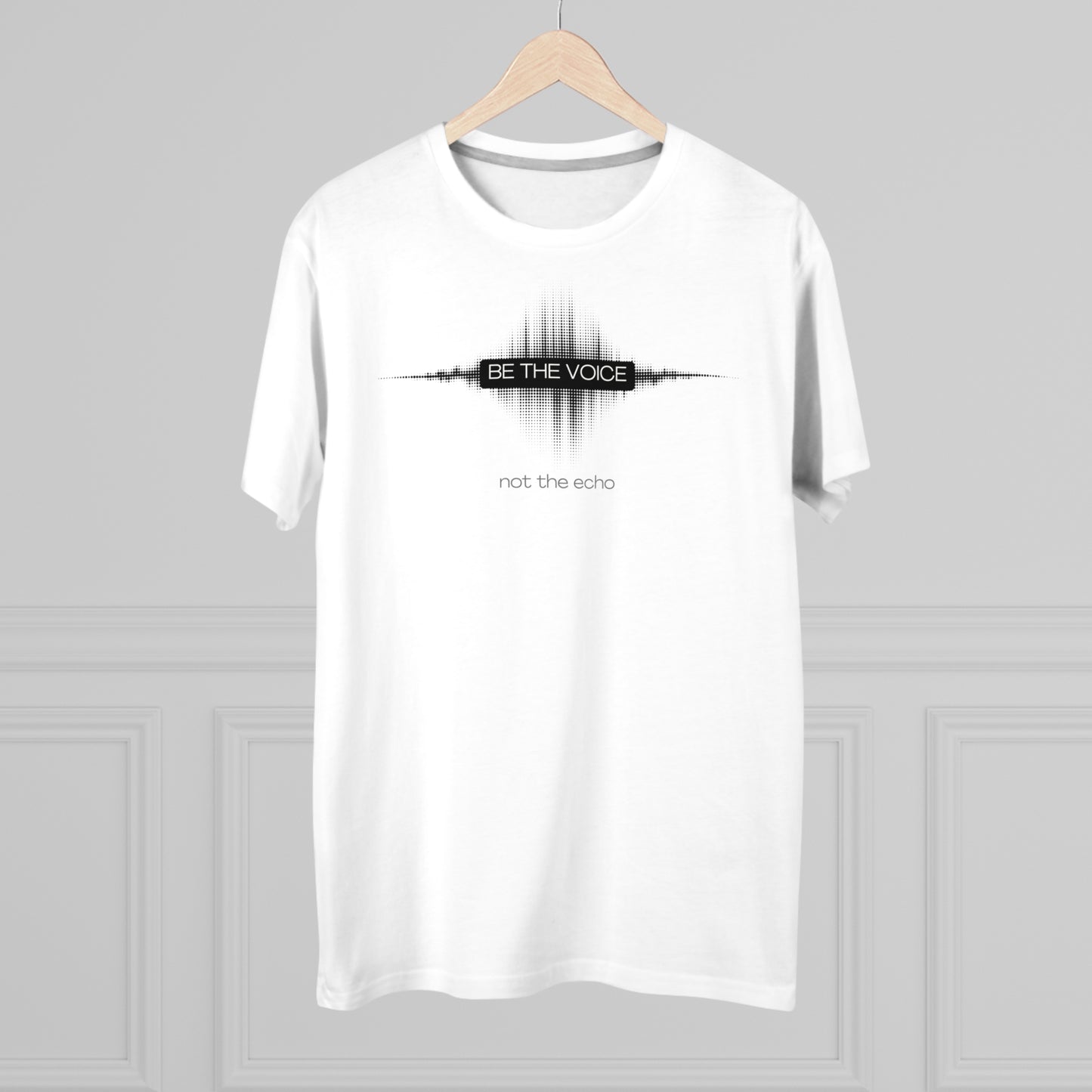 Be the Voice Men's Tee, Motivation T-Shirt, Inspirational Gift, Music Lover Apparel, Graphic Tee for Everyday Wear, Unique Statement Shirt