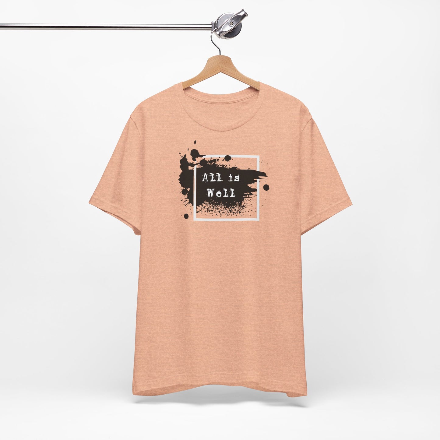 Afferming Quote "All is Well" Graphic Tee