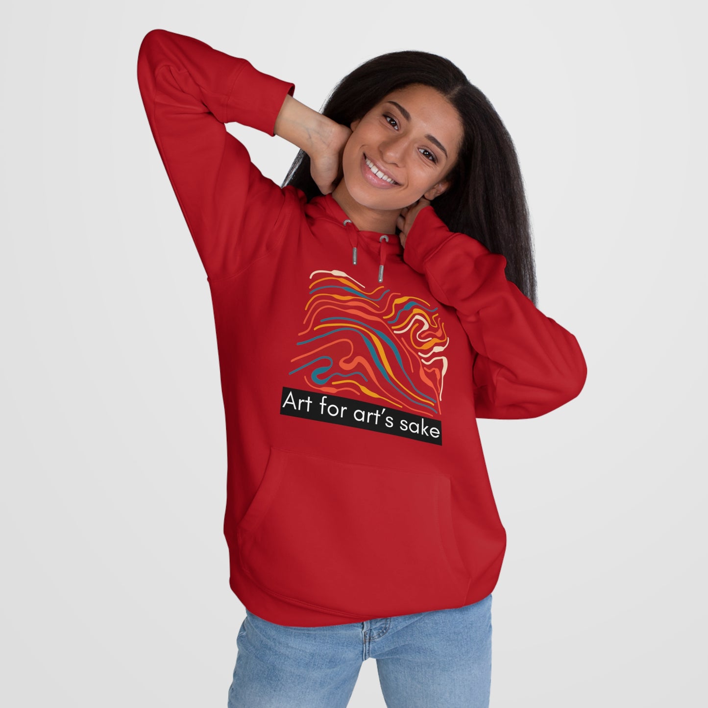 King Hooded Sweatshirt - Artistic Vibes for Creatives