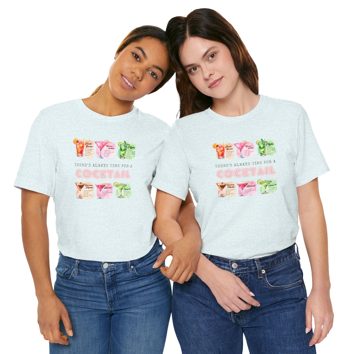 Cocktail Recipe Unisex Short Sleeve Tee - Perfect for Parties and Summer Fun!