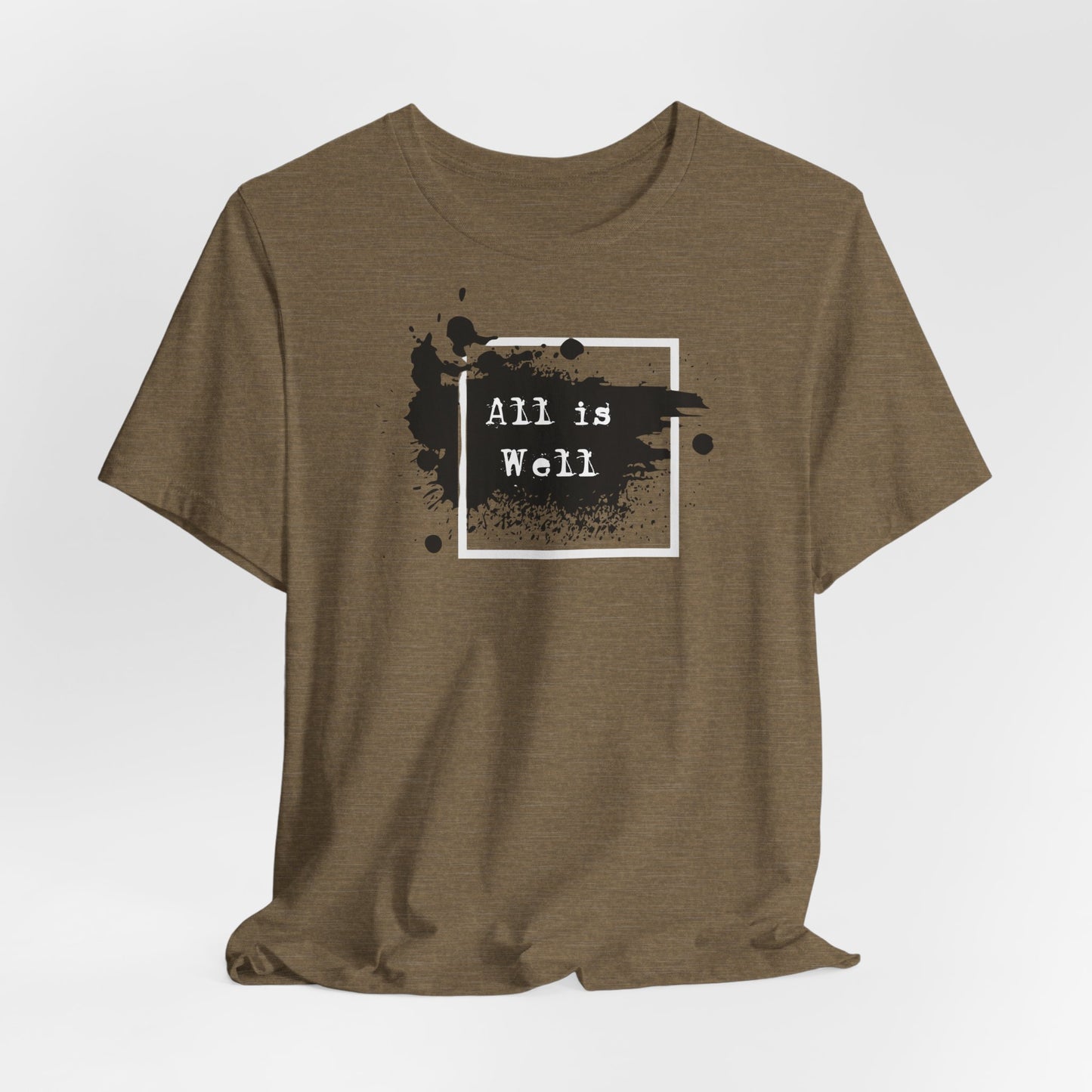 Afferming Quote "All is Well" Graphic Tee