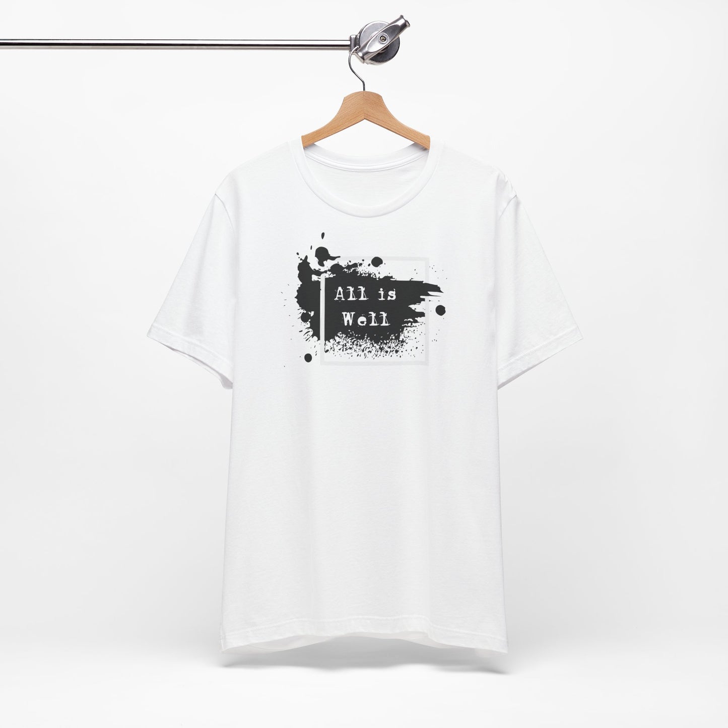 Afferming Quote "All is Well" Graphic Tee