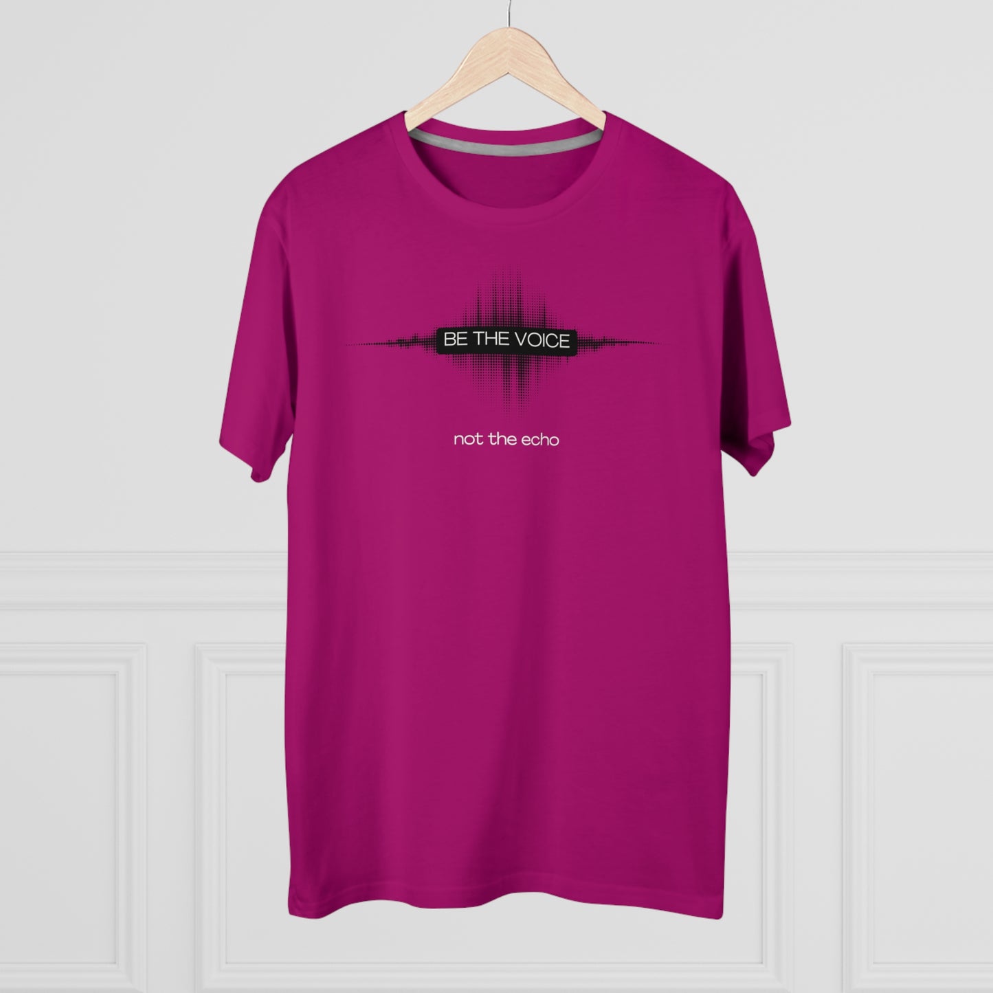 Be the Voice Men's Tee, Motivation T-Shirt, Inspirational Gift, Music Lover Apparel, Graphic Tee for Everyday Wear, Unique Statement Shirt