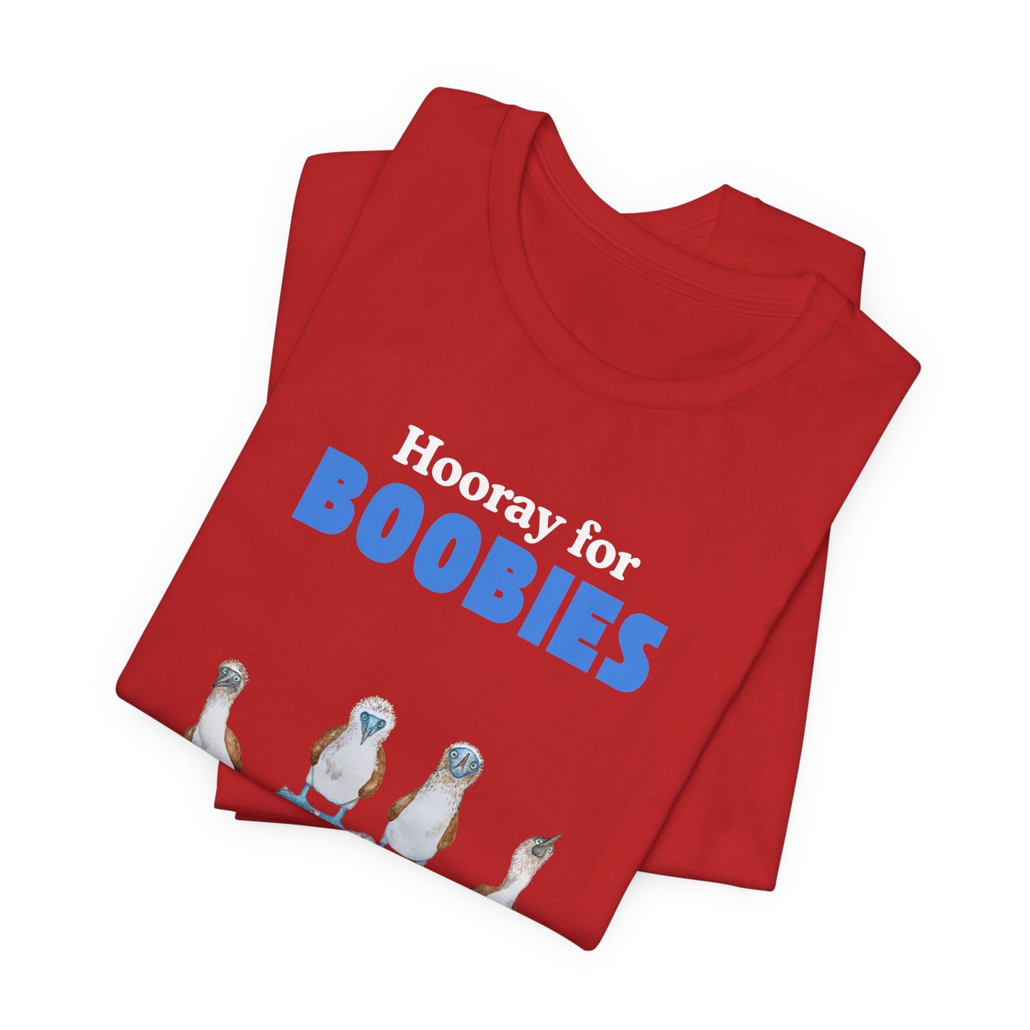 Hooray for Boobies Unisex Jersey Tee - Fun Casual Wear for a Playful Spirit