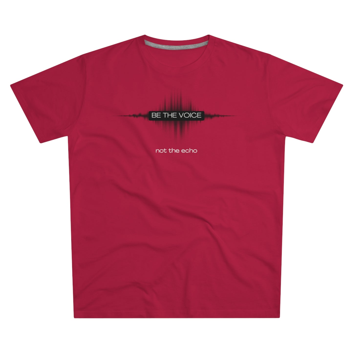 Be the Voice Men's Tee, Motivation T-Shirt, Inspirational Gift, Music Lover Apparel, Graphic Tee for Everyday Wear, Unique Statement Shirt