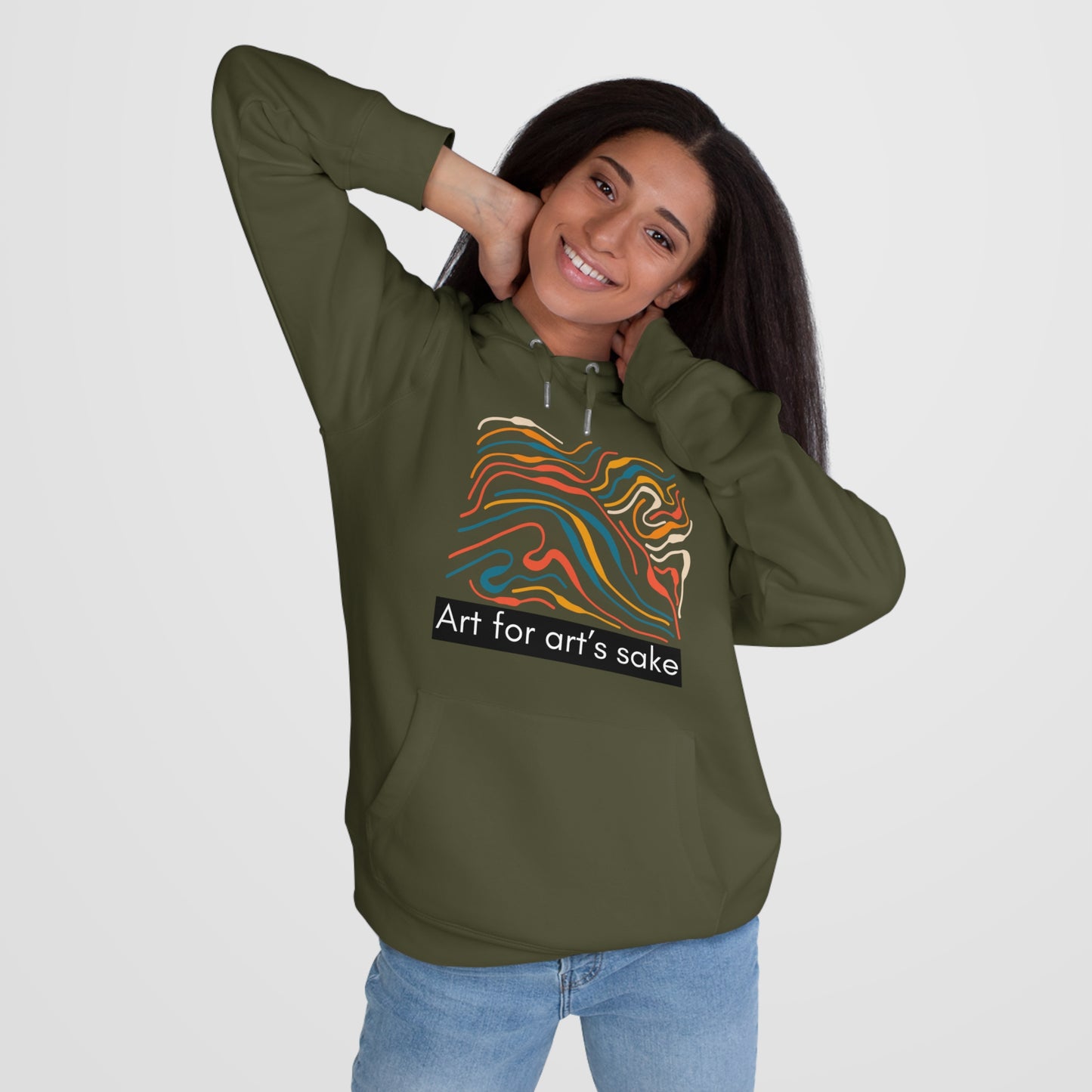 King Hooded Sweatshirt - Artistic Vibes for Creatives