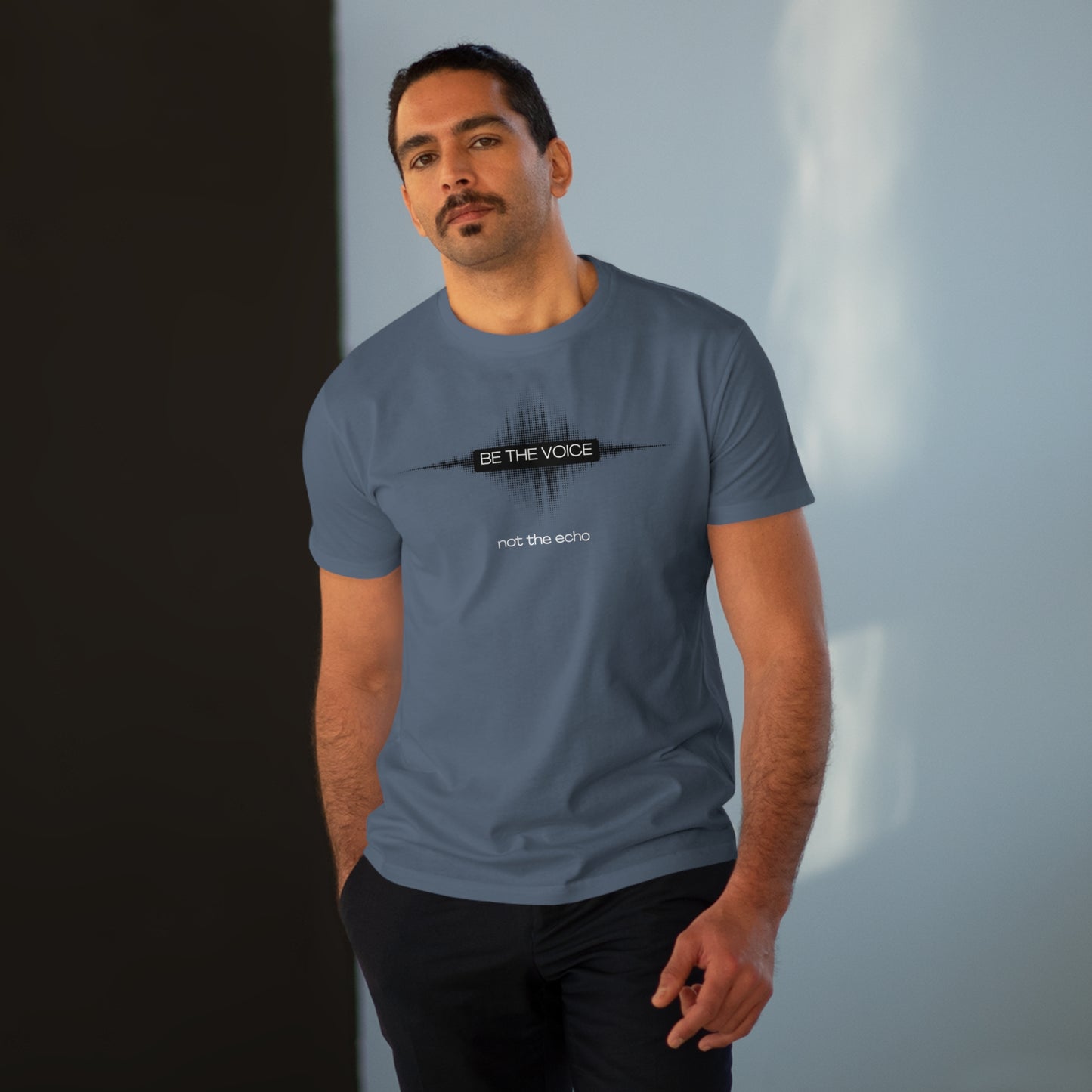 Be the Voice Men's Tee, Motivation T-Shirt, Inspirational Gift, Music Lover Apparel, Graphic Tee for Everyday Wear, Unique Statement Shirt
