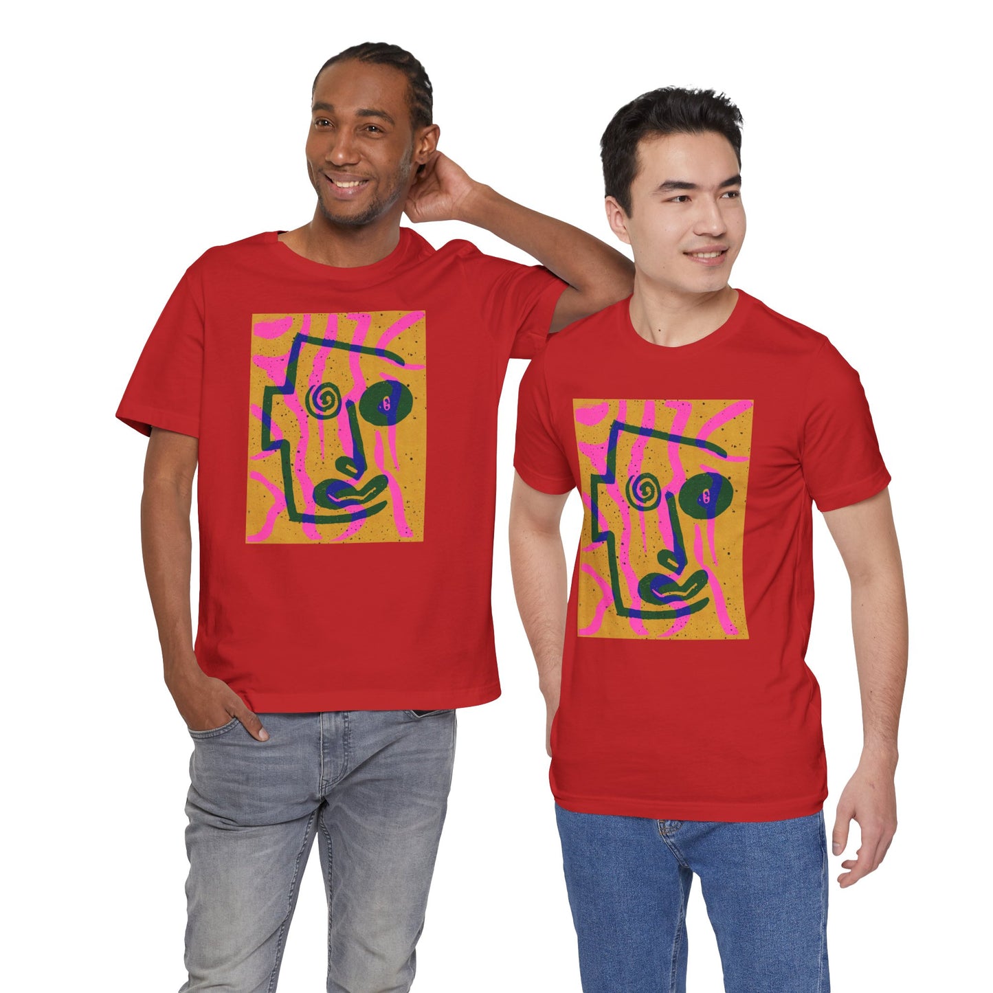 Abstract Art Graphic Tee - Vibrant Unisex Jersey Short Sleeve T-Shirt