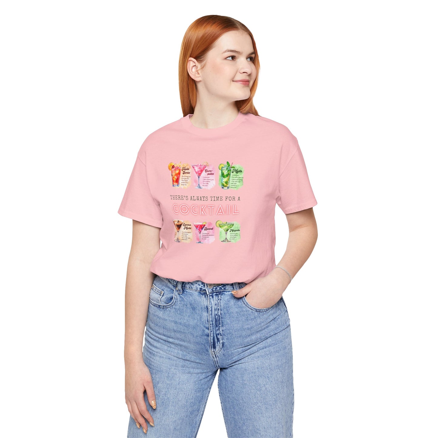 Cocktail Recipe Unisex Short Sleeve Tee - Perfect for Parties and Summer Fun!