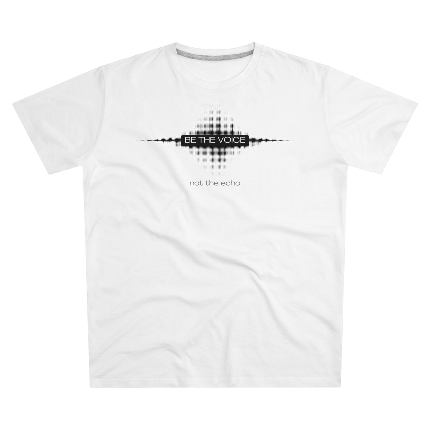 Be the Voice Men's Tee, Motivation T-Shirt, Inspirational Gift, Music Lover Apparel, Graphic Tee for Everyday Wear, Unique Statement Shirt