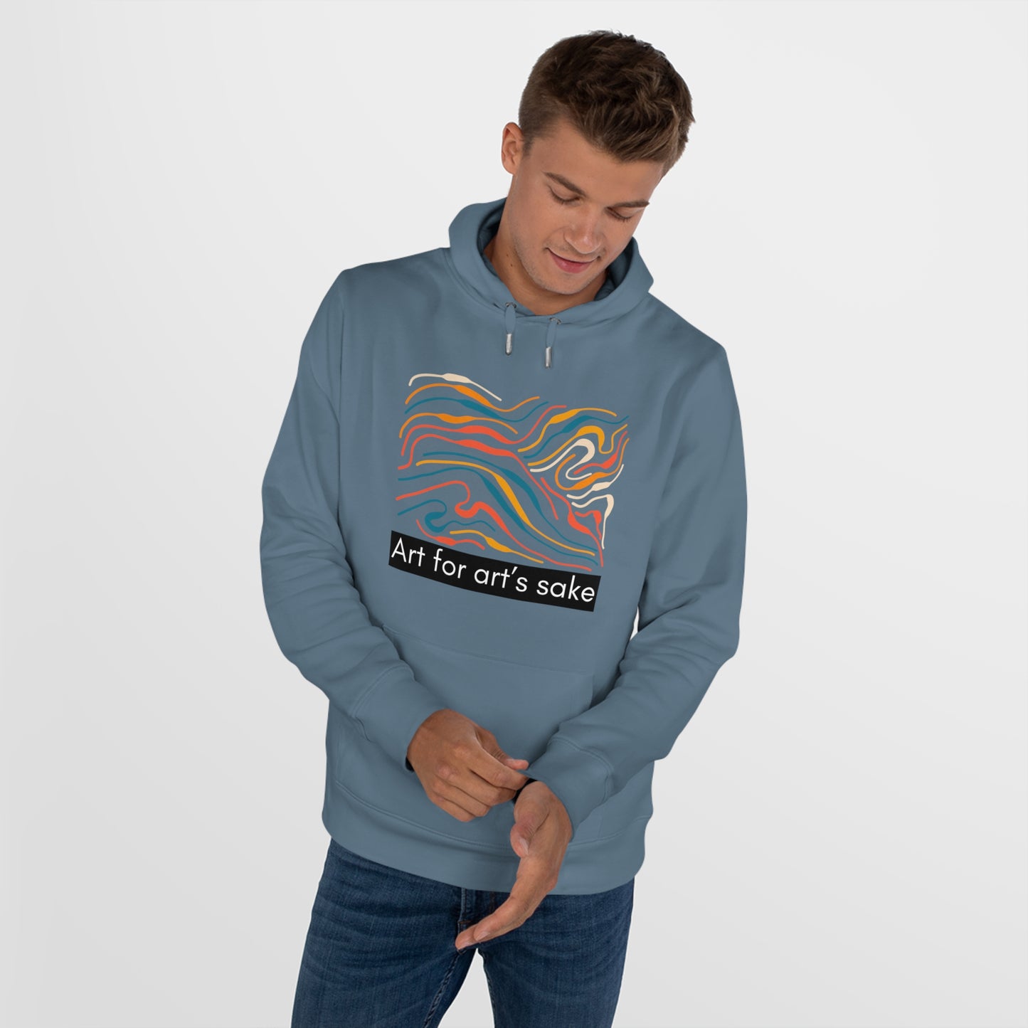 King Hooded Sweatshirt - Artistic Vibes for Creatives
