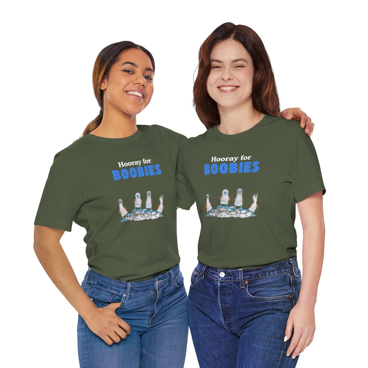 Hooray for Boobies Unisex Jersey Tee - Fun Casual Wear for a Playful Spirit