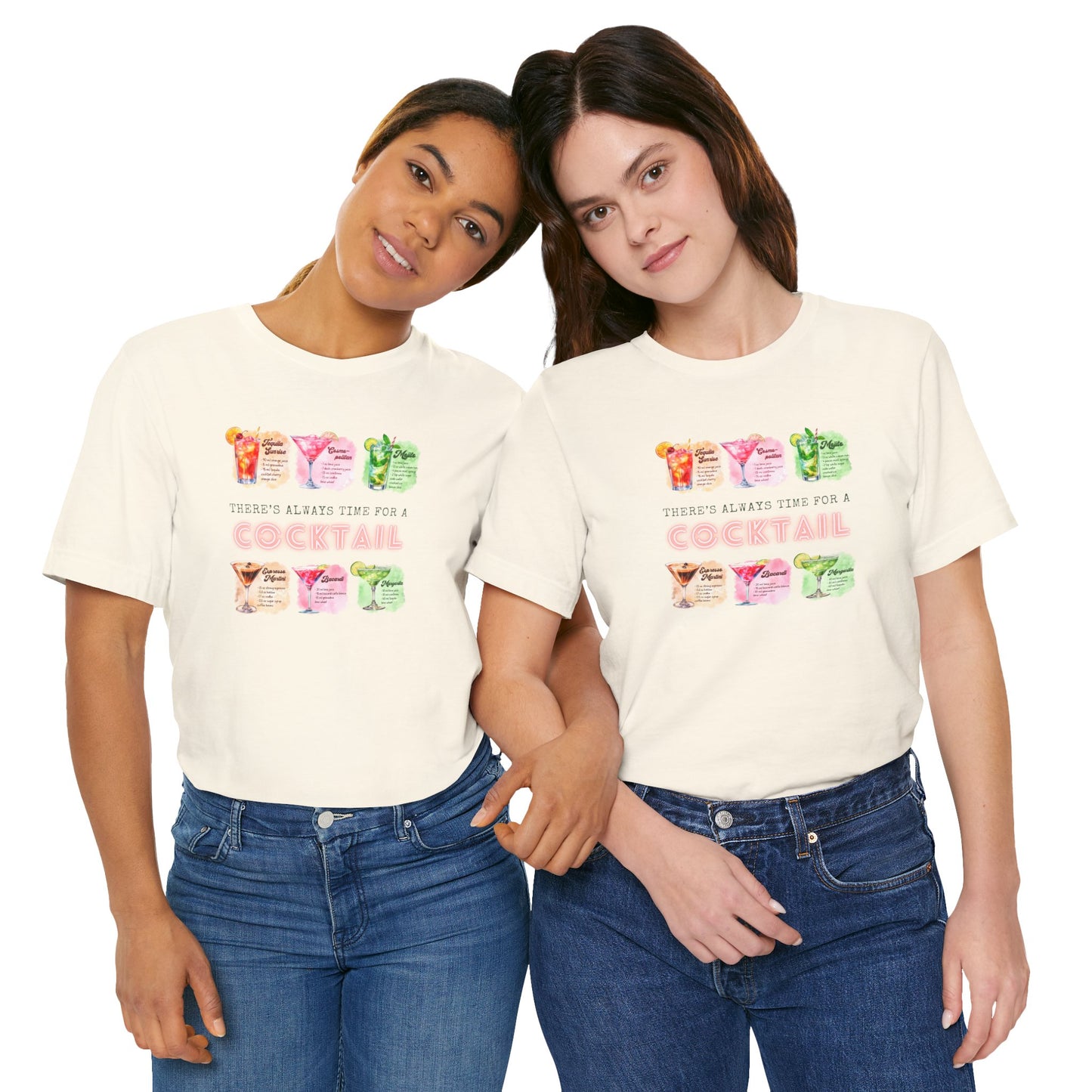 Cocktail Recipe Unisex Short Sleeve Tee - Perfect for Parties and Summer Fun!