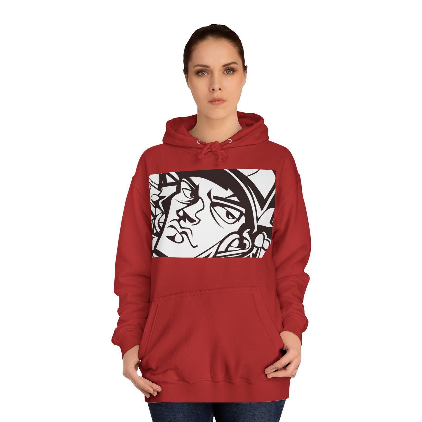 Graffiti College Hoodie - Trendy Unisex Graphic Design for Casual Comfort