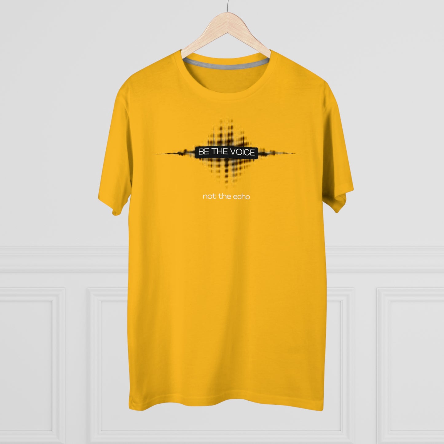 Be the Voice Men's Tee, Motivation T-Shirt, Inspirational Gift, Music Lover Apparel, Graphic Tee for Everyday Wear, Unique Statement Shirt