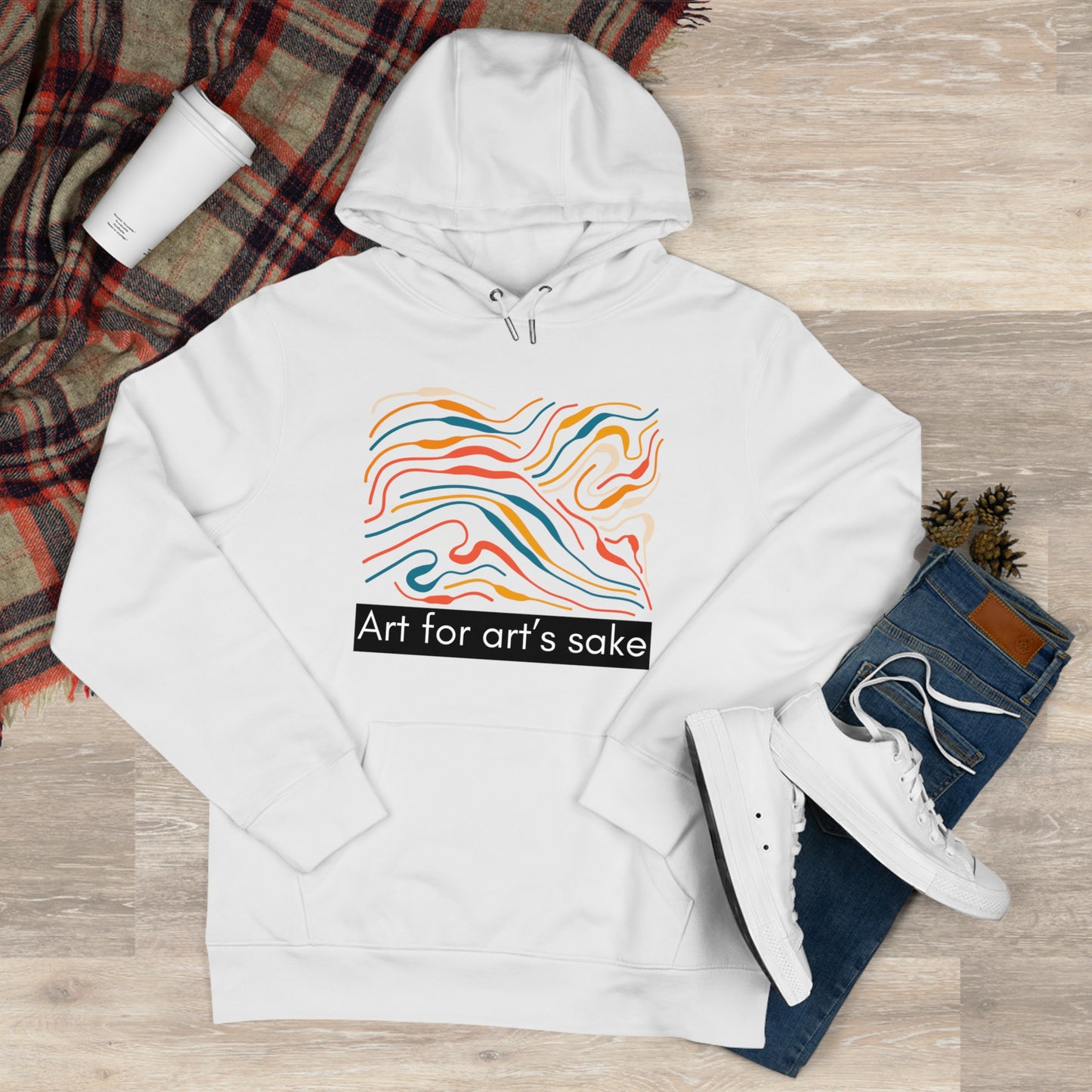 King Hooded Sweatshirt - Artistic Vibes for Creatives