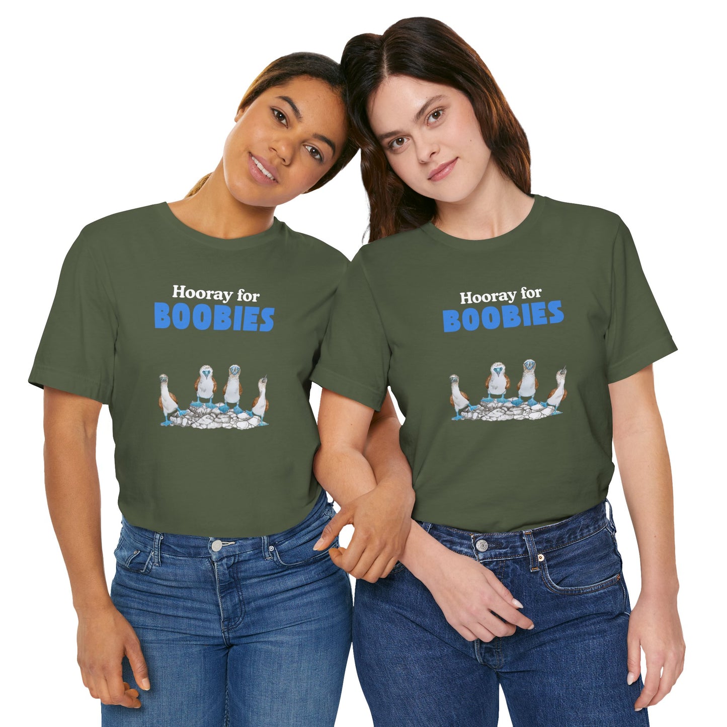 Hooray for Boobies Unisex Jersey Tee - Fun Casual Wear for a Playful Spirit