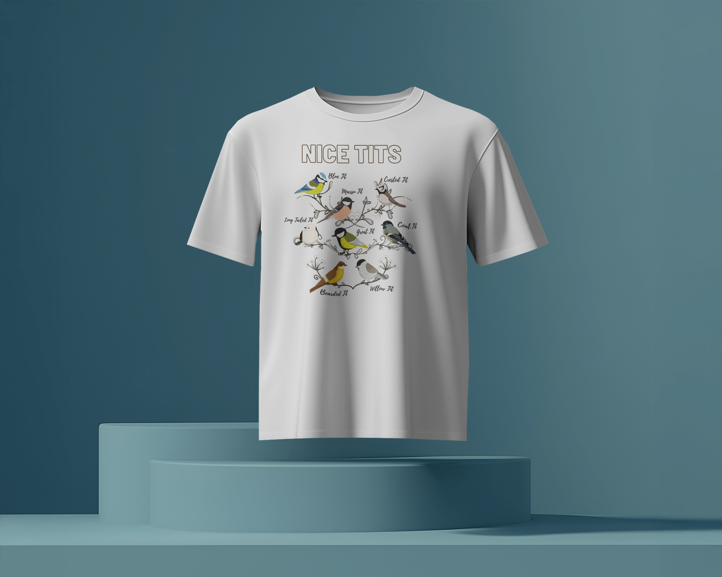 Bird Lovers Unisex Jersey Tee - 'Nice Tits' Graphic Shirt