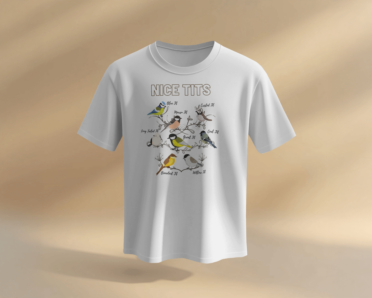 Bird Lovers Unisex Jersey Tee - 'Nice Tits' Graphic Shirt