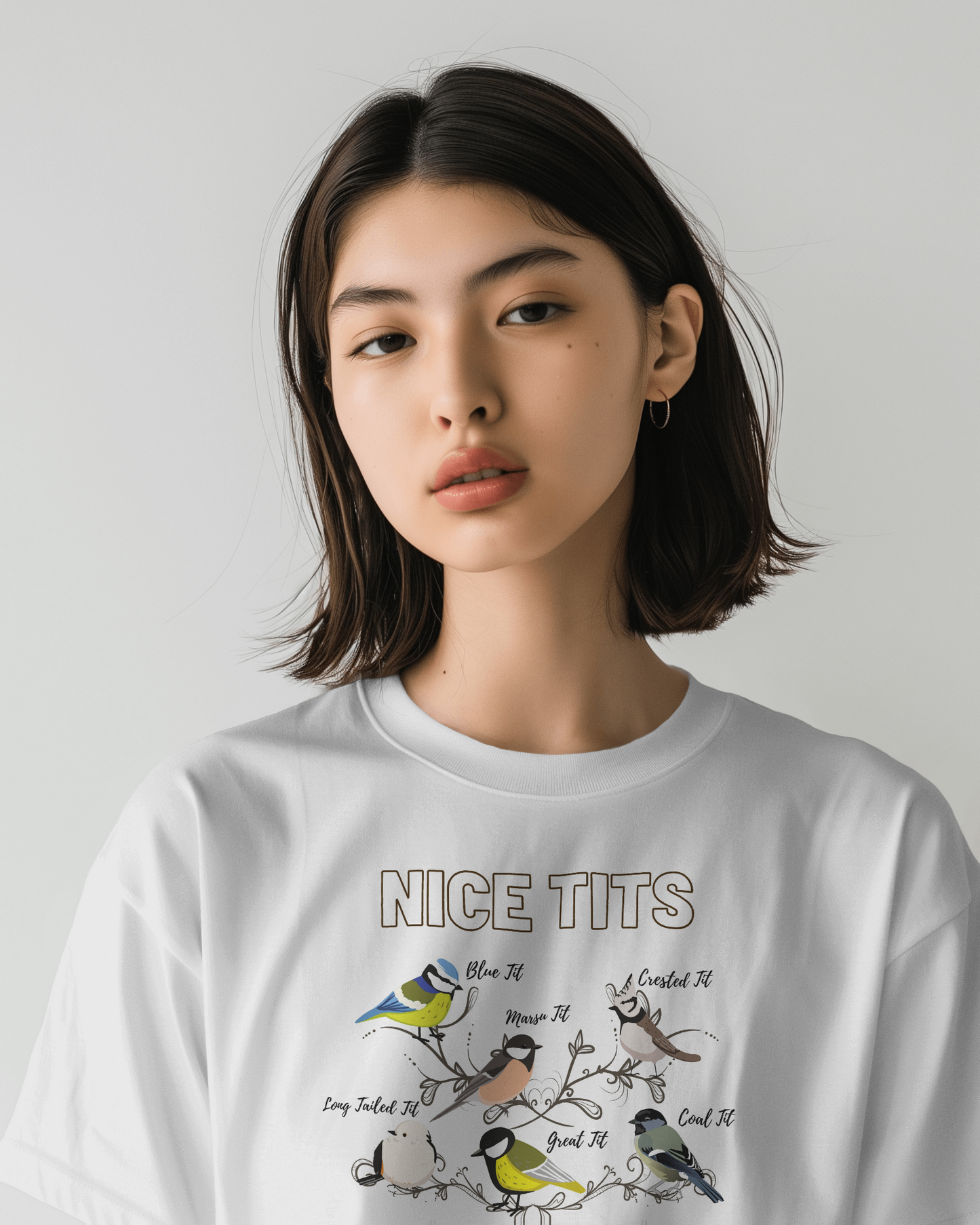 Bird Lovers Unisex Jersey Tee - 'Nice Tits' Graphic Shirt