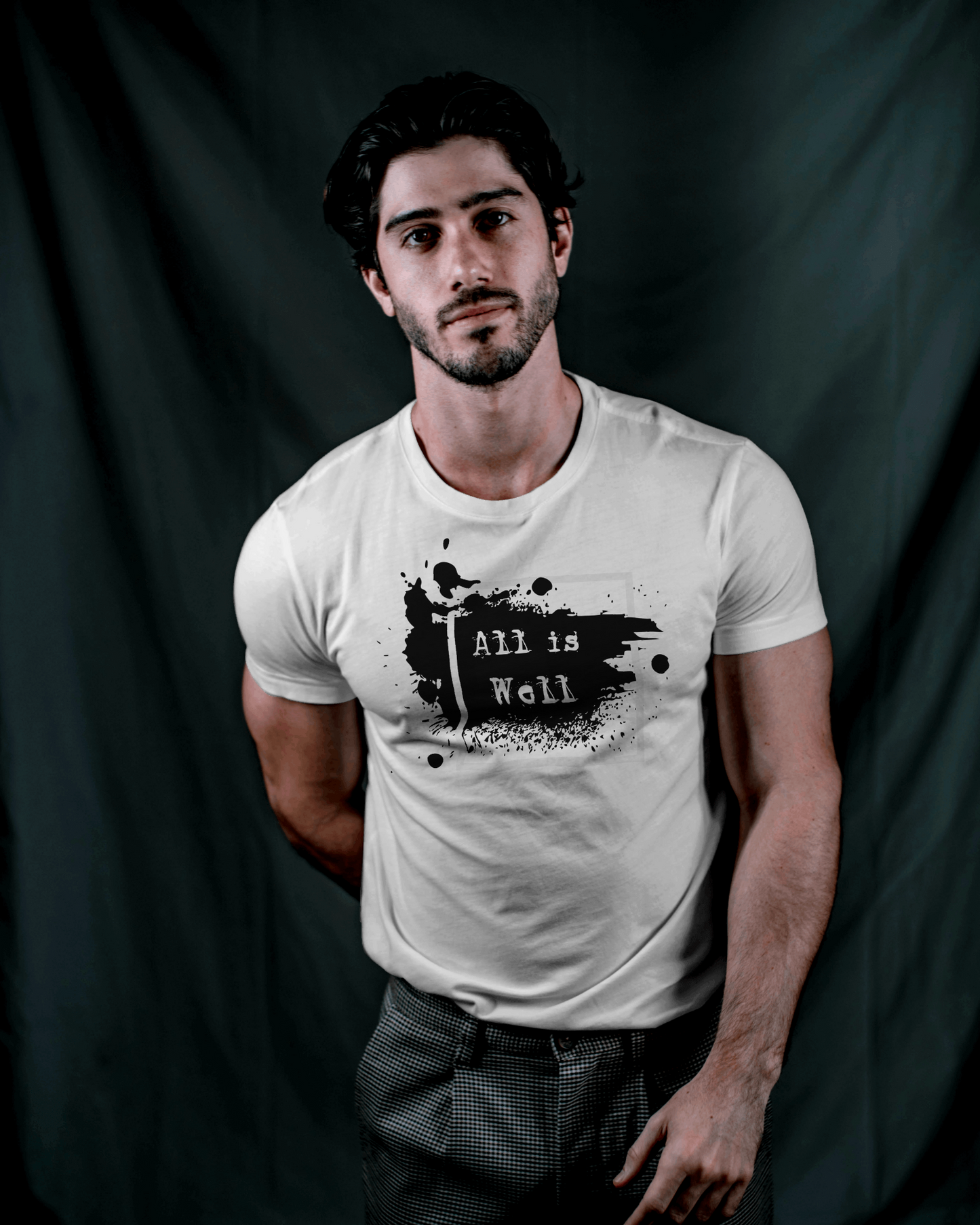 Afferming Quote "All is Well" Graphic Tee
