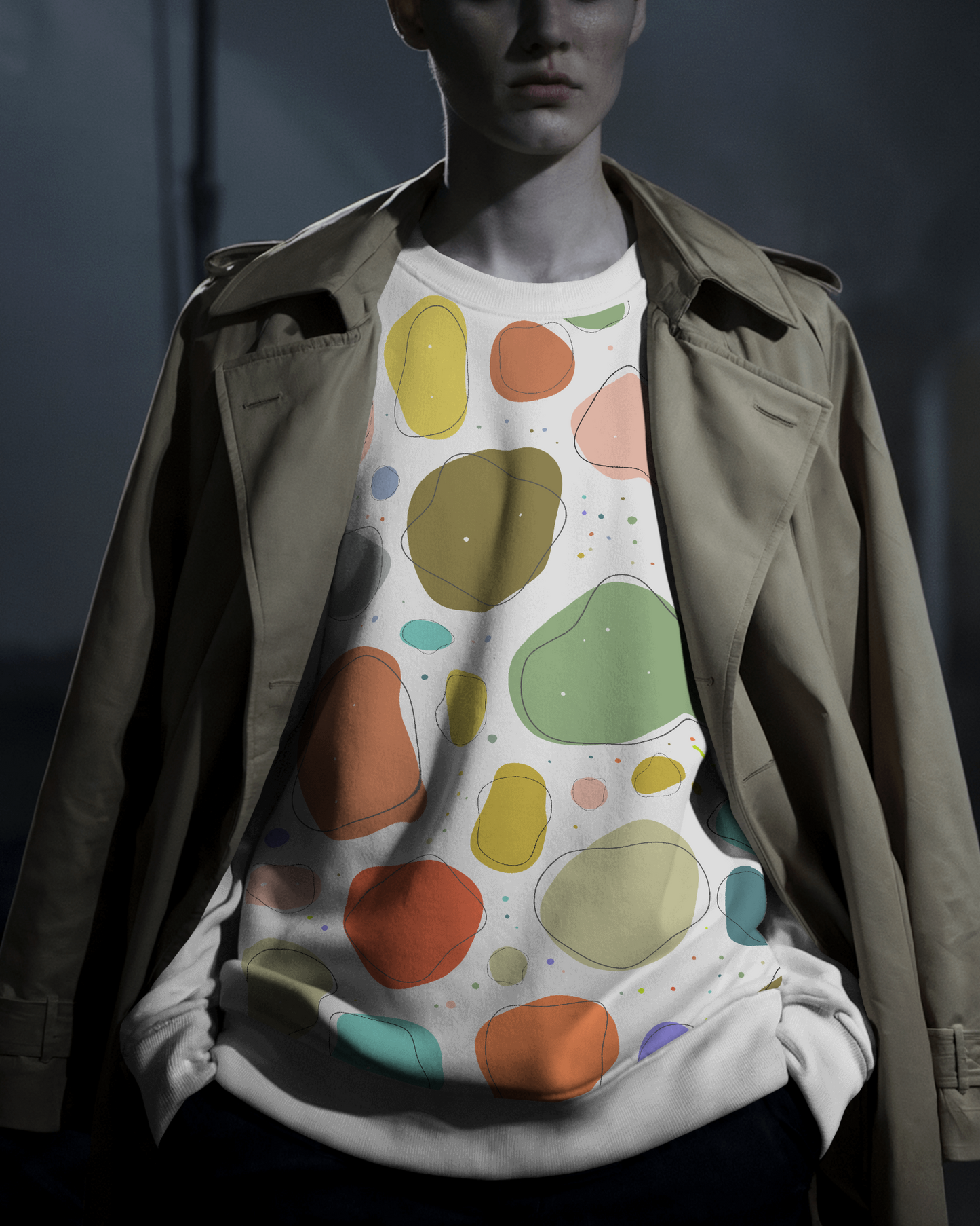 Colorful Abstract Unisex Sweatshirt - Cozy Casual Wear for Art Lovers