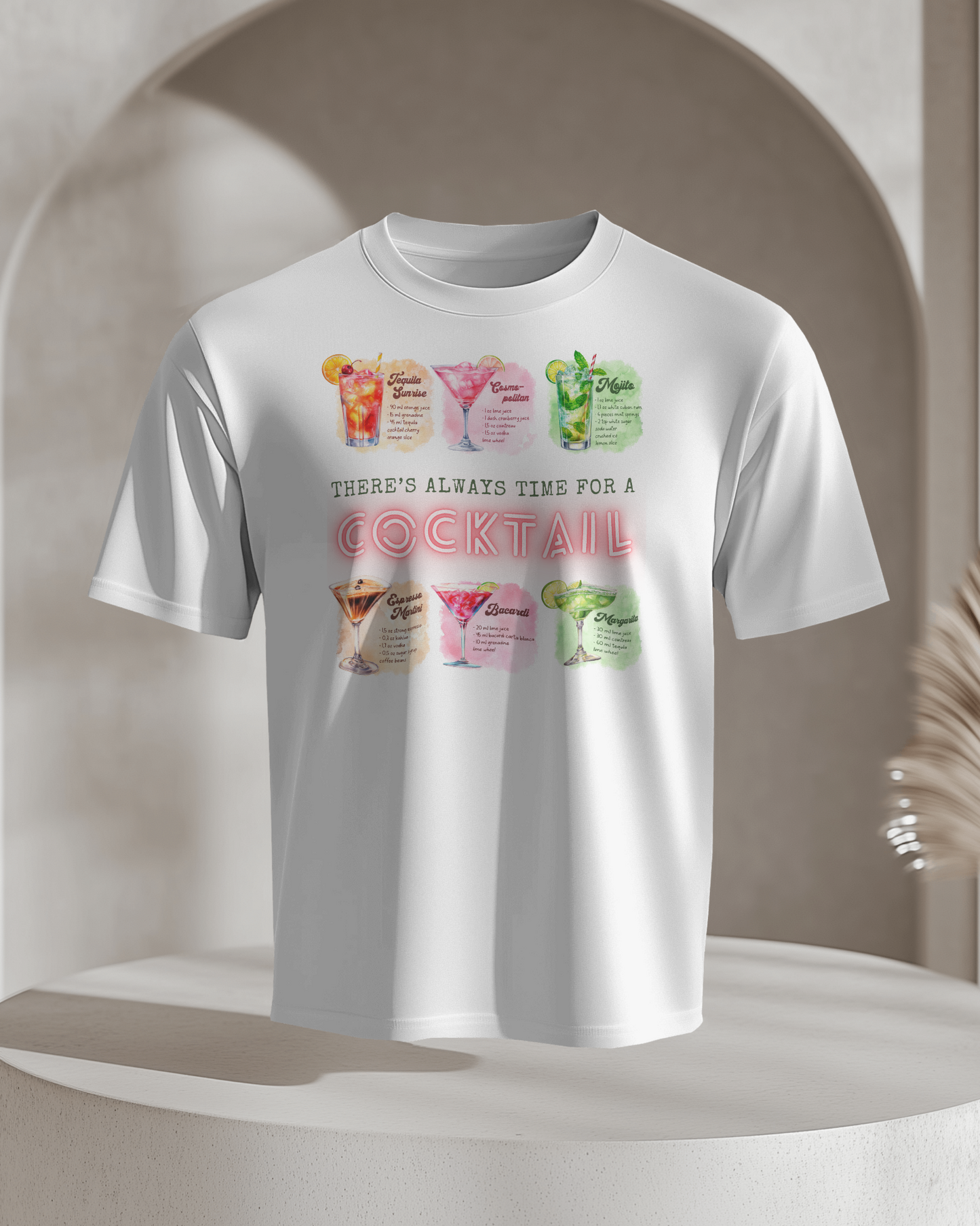 Cocktail Recipe Unisex Short Sleeve Tee - Perfect for Parties and Summer Fun!