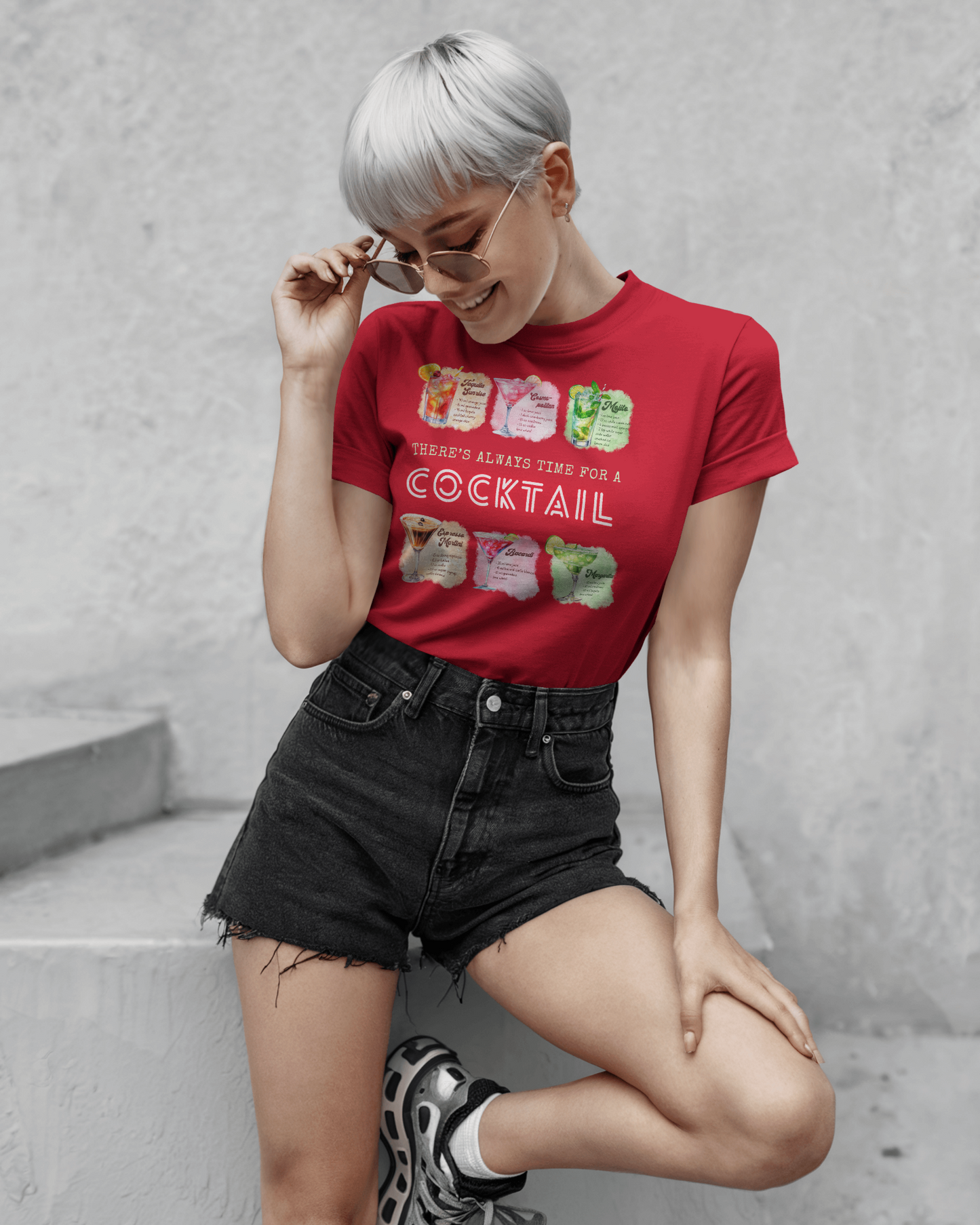 Cocktail Recipe Unisex Short Sleeve Tee - Perfect for Parties and Summer Fun!