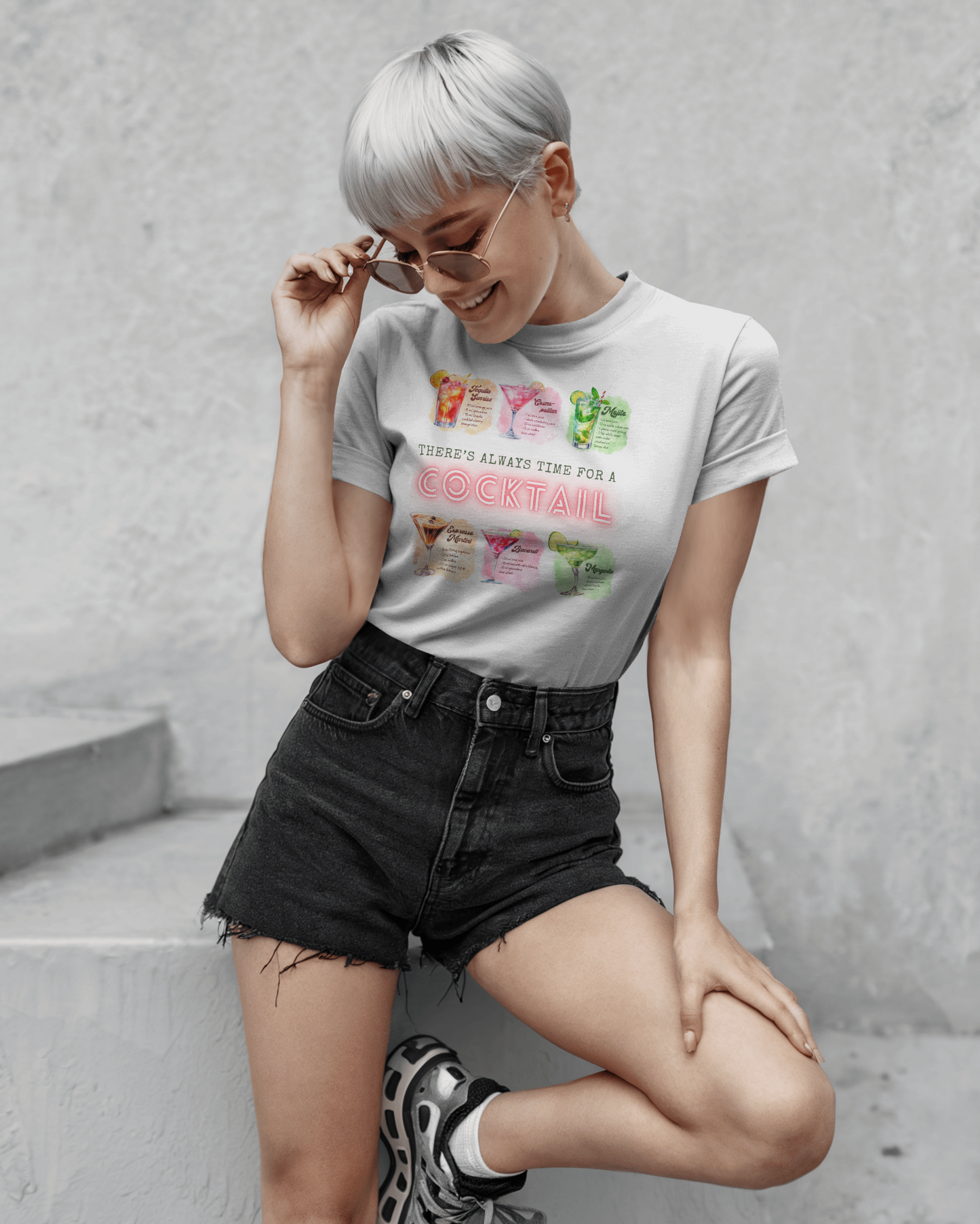 Cocktail Recipe Unisex Short Sleeve Tee - Perfect for Parties and Summer Fun!