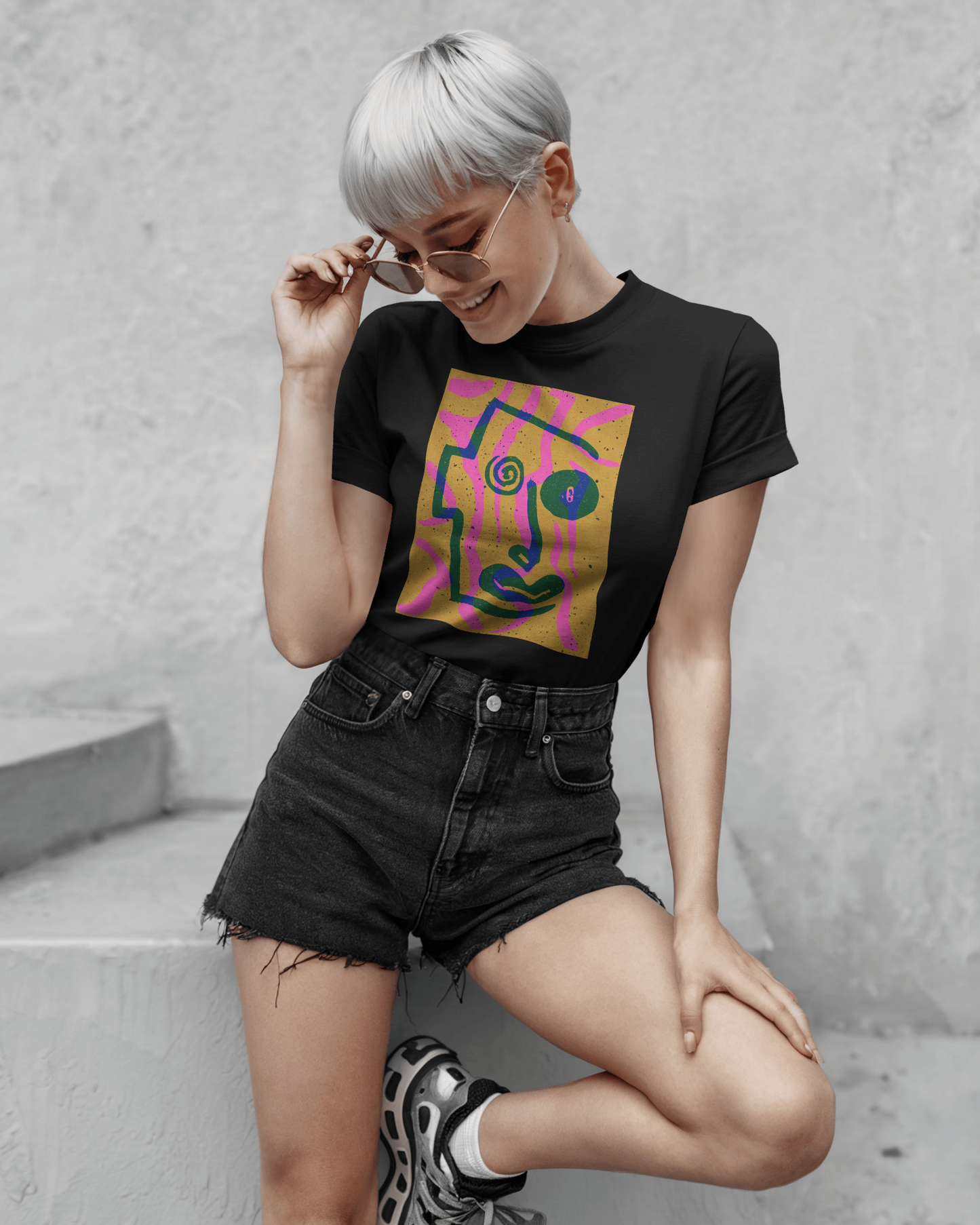 Abstract Art Graphic Tee - Vibrant Unisex Jersey Short Sleeve T-Shirt